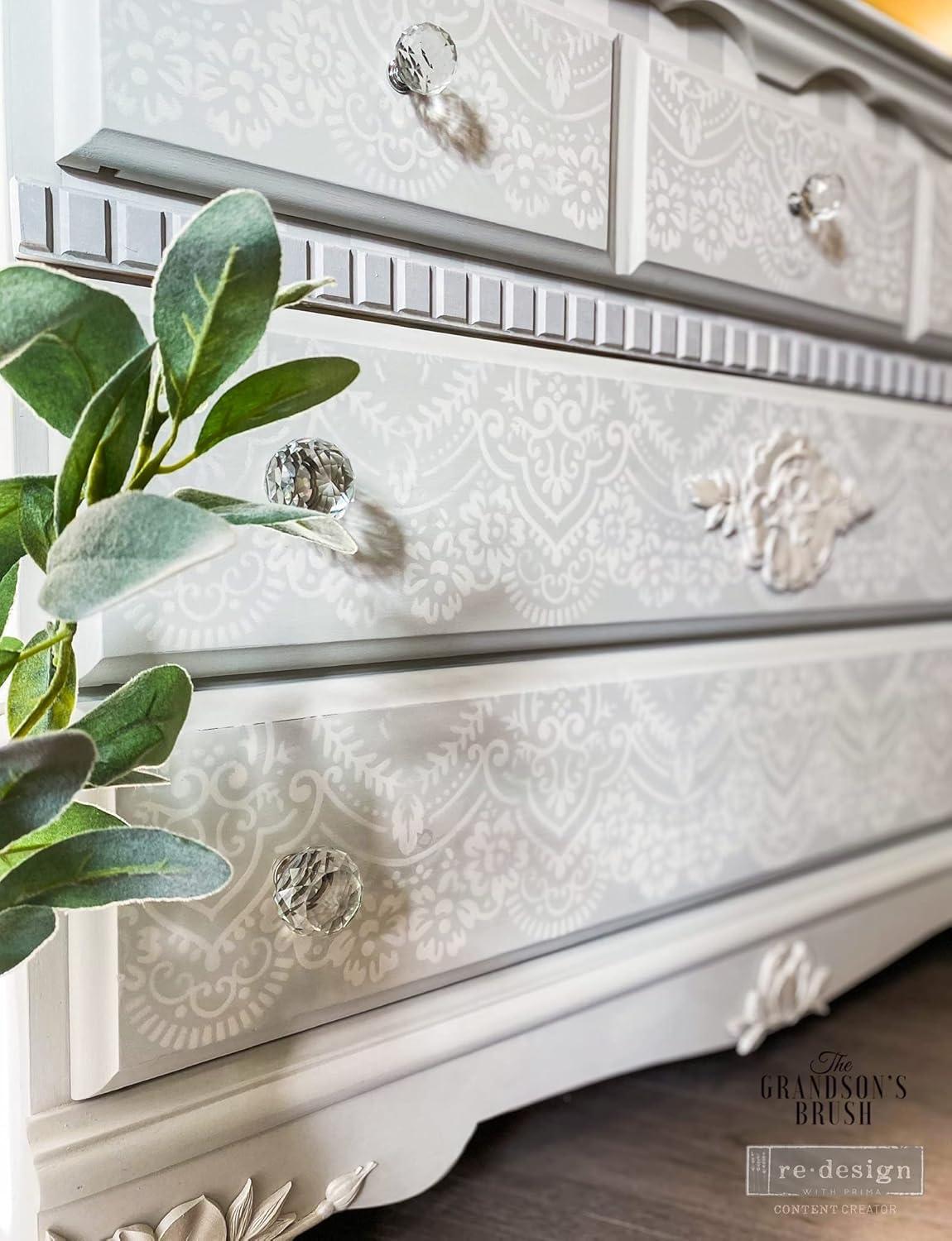 Prima Marketing Re-Design Decor Stencil 9"X13.5"-Elegant Lace