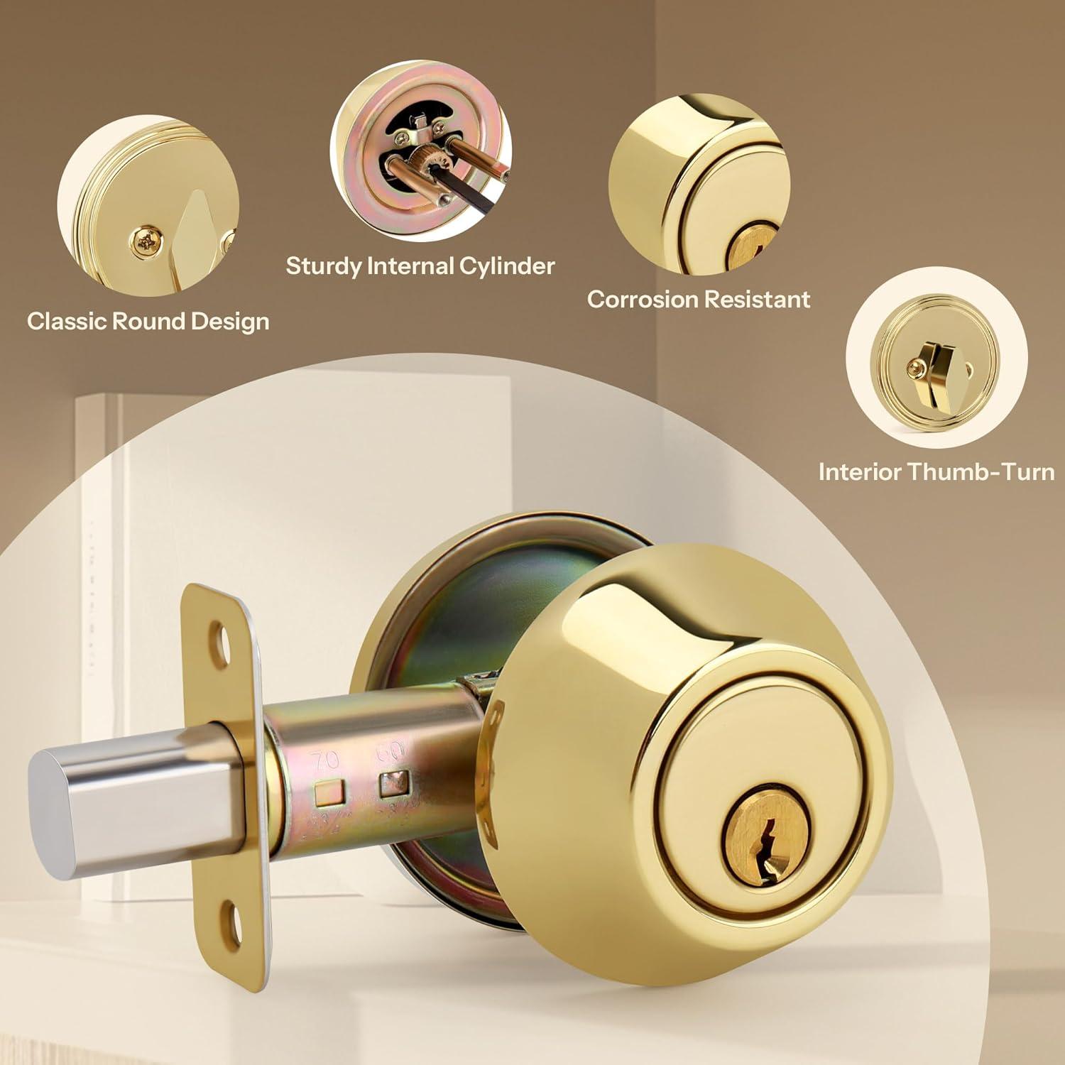 Design House Single Cylinder Deadbolt