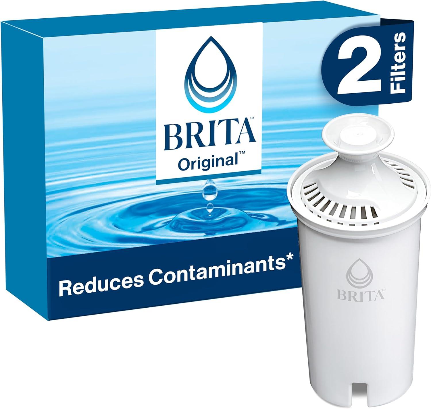 Brita Standard Water Filter, Standard Replacement Filters for Pitchers and Dispensers, BPA Free, 2 Count