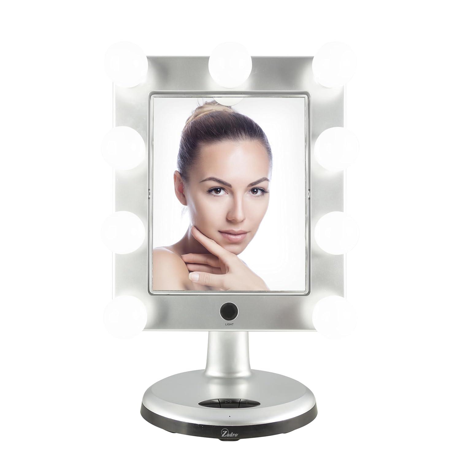 Latitude Run® MELROSE LED Variable Light Bluetooth Vanity Mirror, 5X/1X