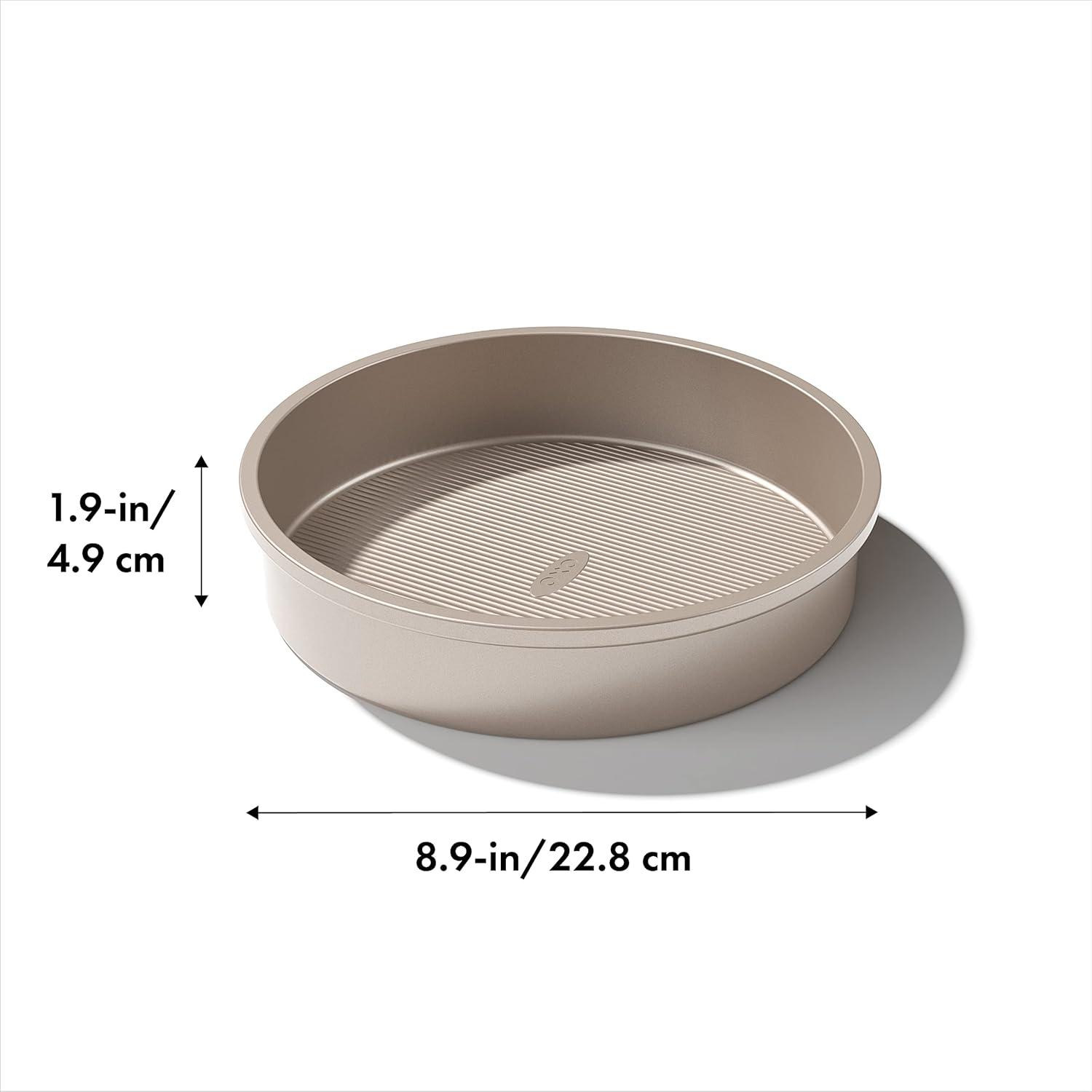 9-Inch Round Non-Stick Bronze Stainless Steel Cake Pan