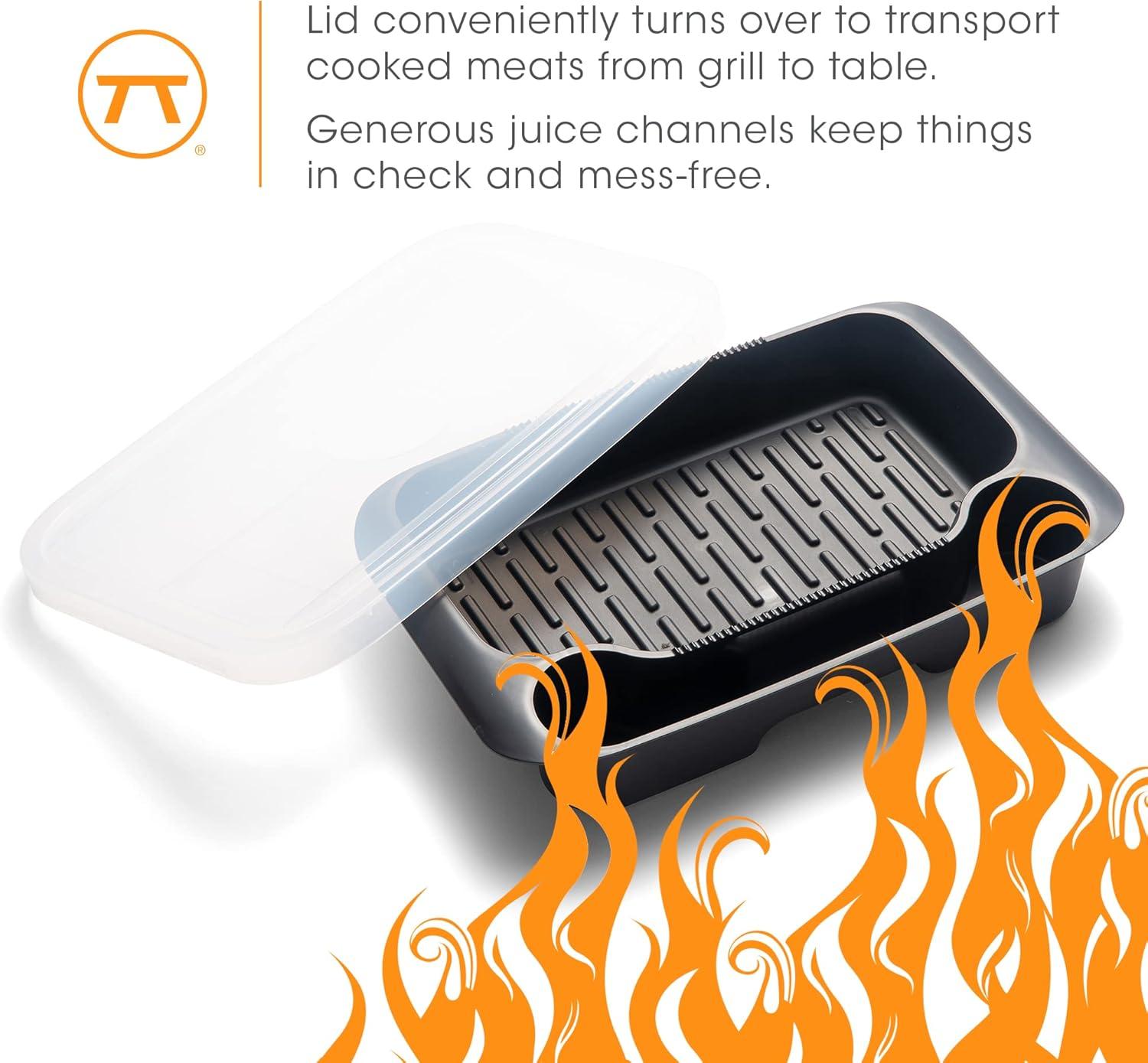 Outset Grill Prep Station With Lid, 15" x 10" x 2.6"