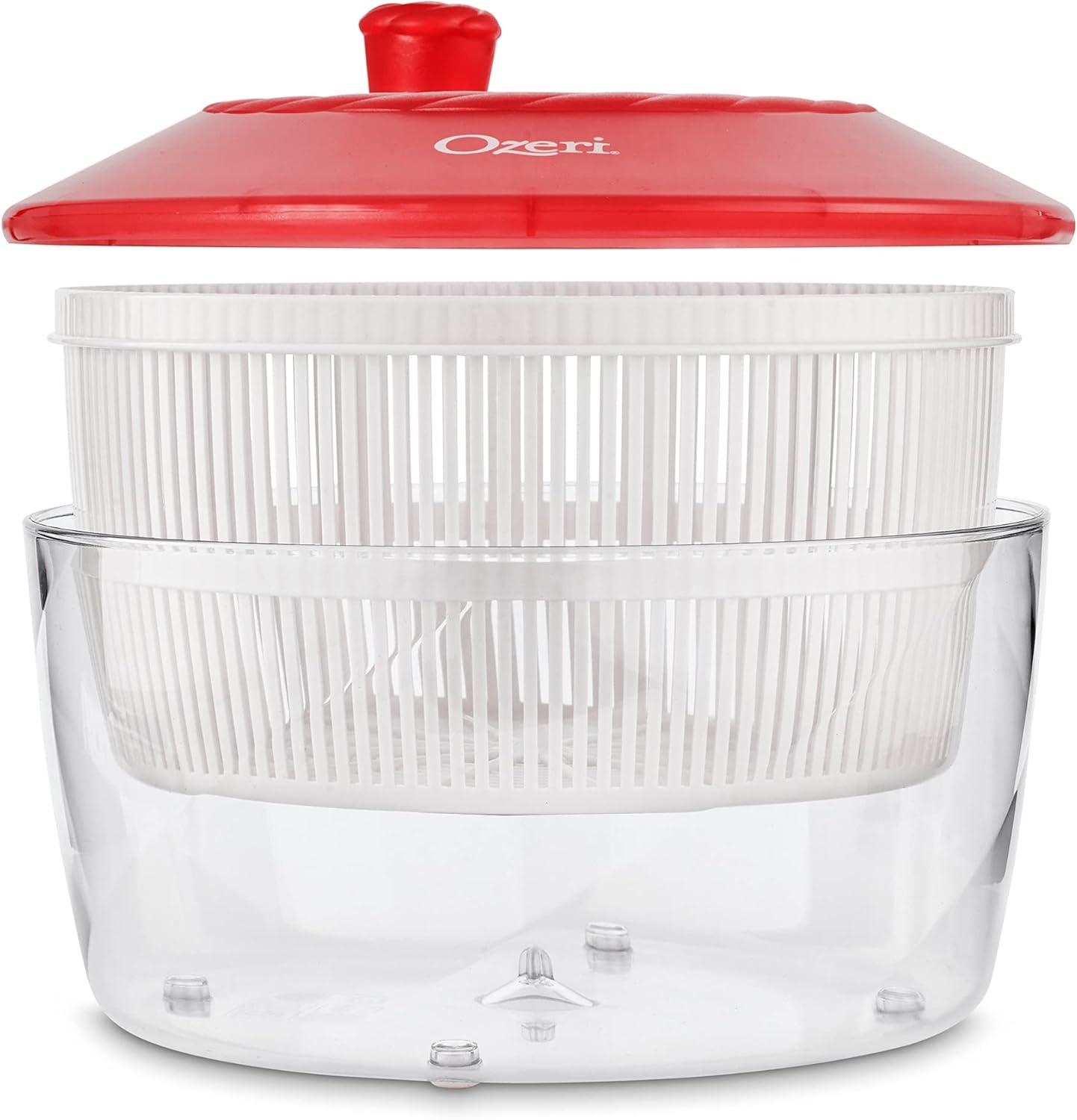 Ozeri Italian Made Fresca Salad Spinner and Serving Bowl Rotator