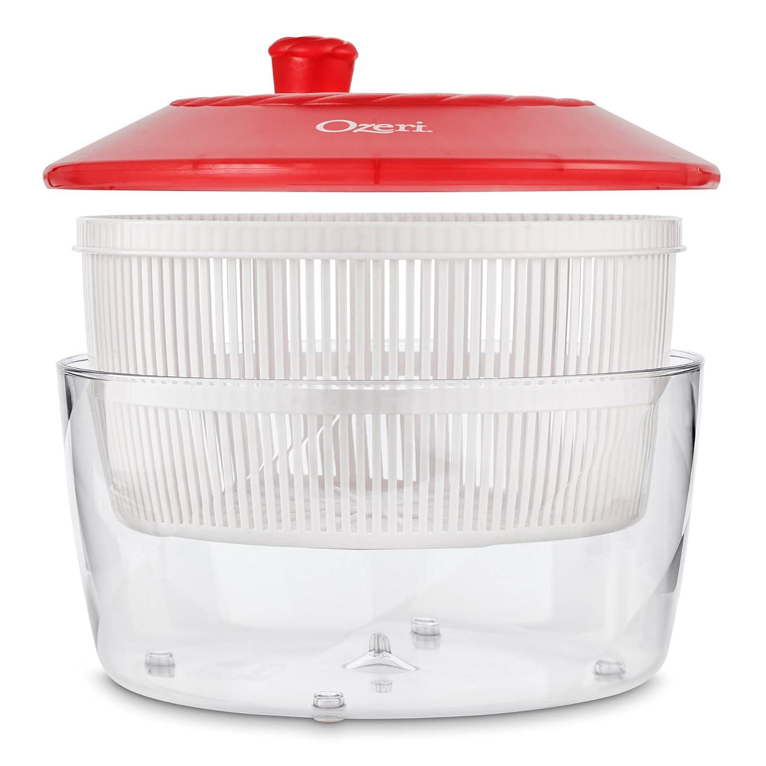 Ozeri Italian Made Fresca Salad Spinner and Serving Bowl Rotator