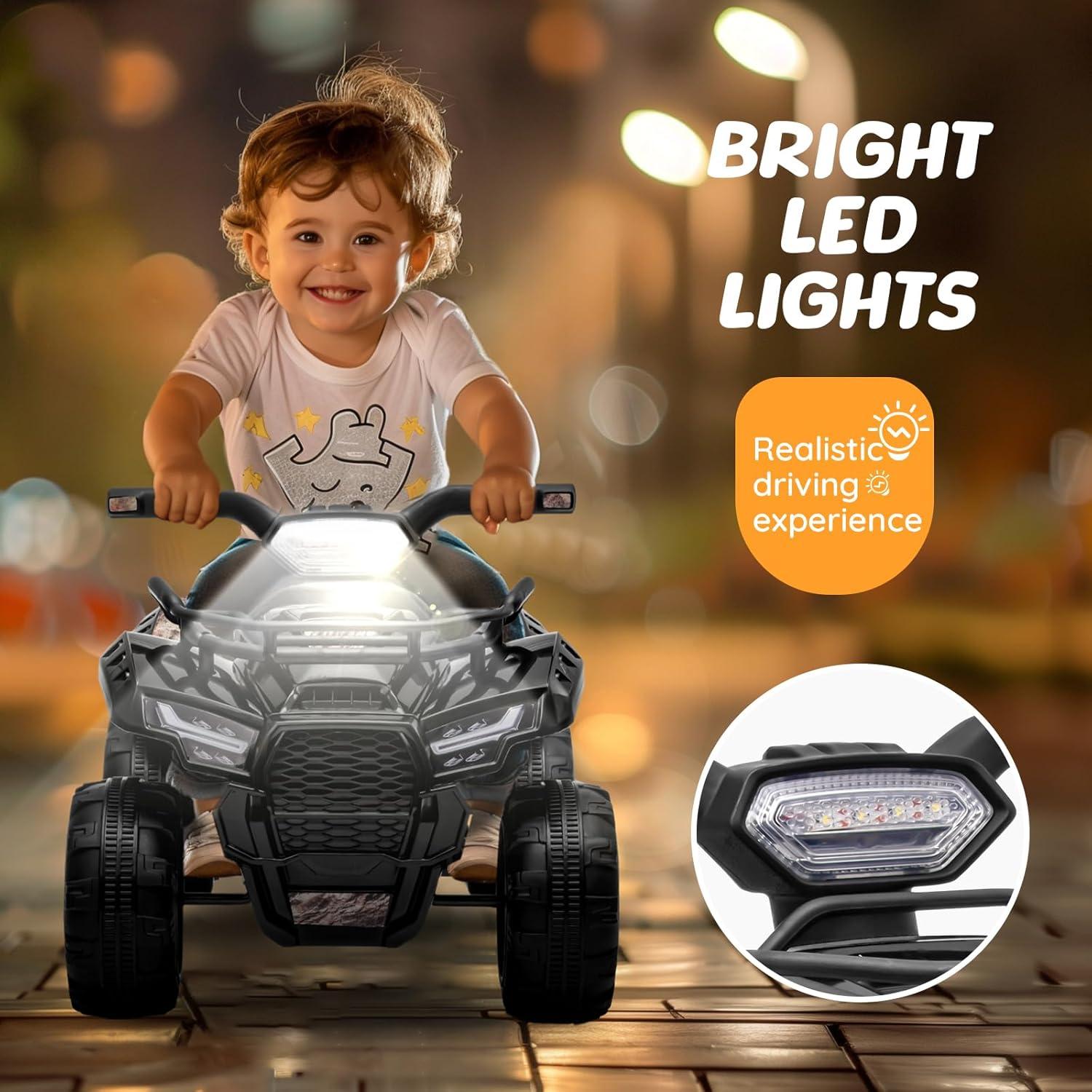 Aosom 6 Volt 1 Seater All-Terrain Vehicles Push/Pull Ride On