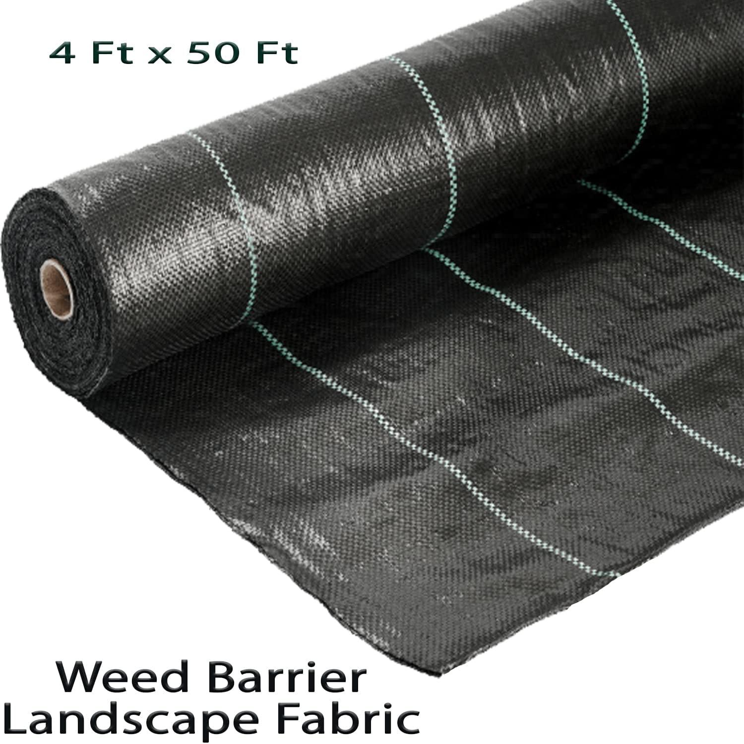 Ashman Landscape Fabric Weed Blocking Mat 4' x 50'