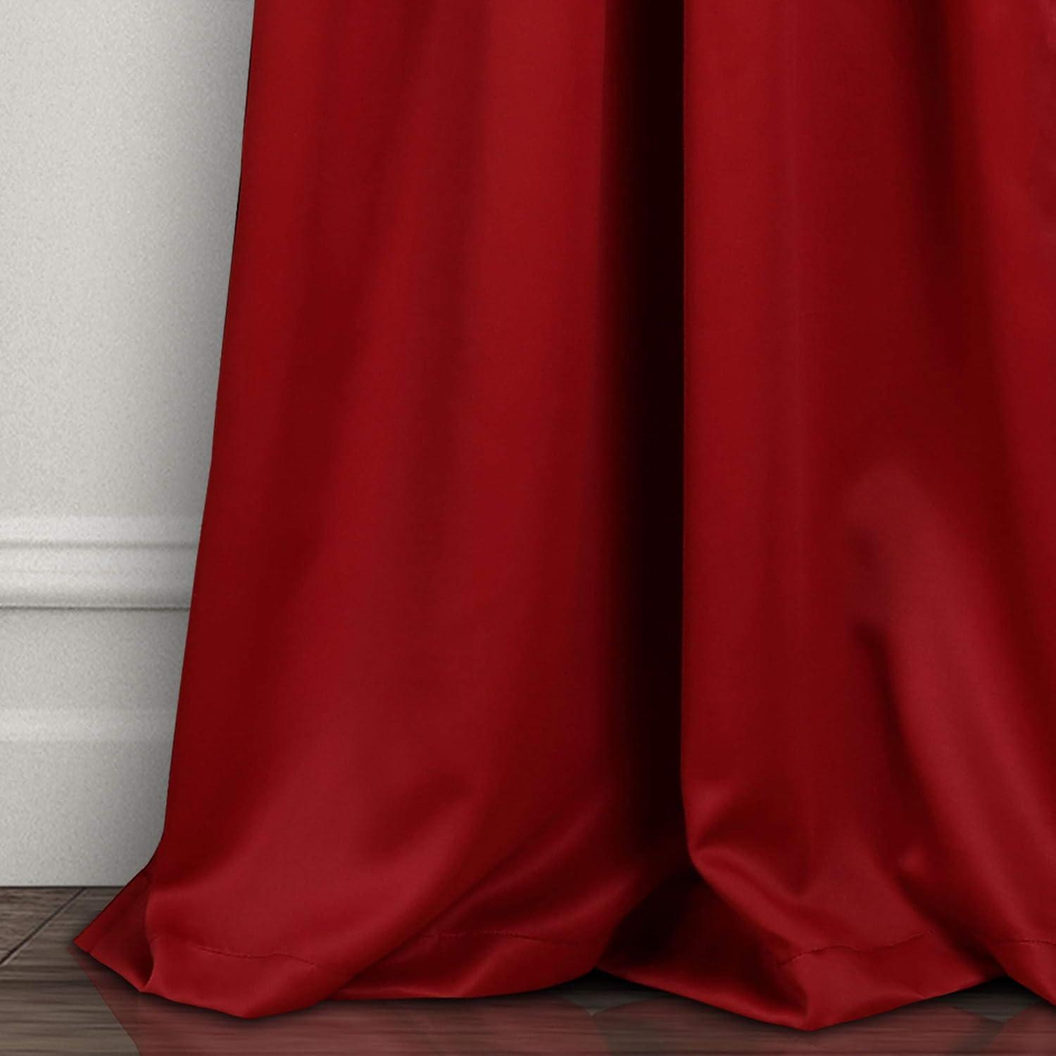 Lush Decor Solid Color Grommet Single Curtain Panel