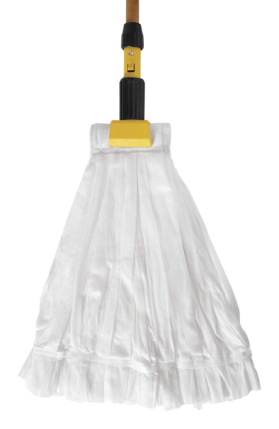 White Polyester Rayon Blend Disposable String Mop