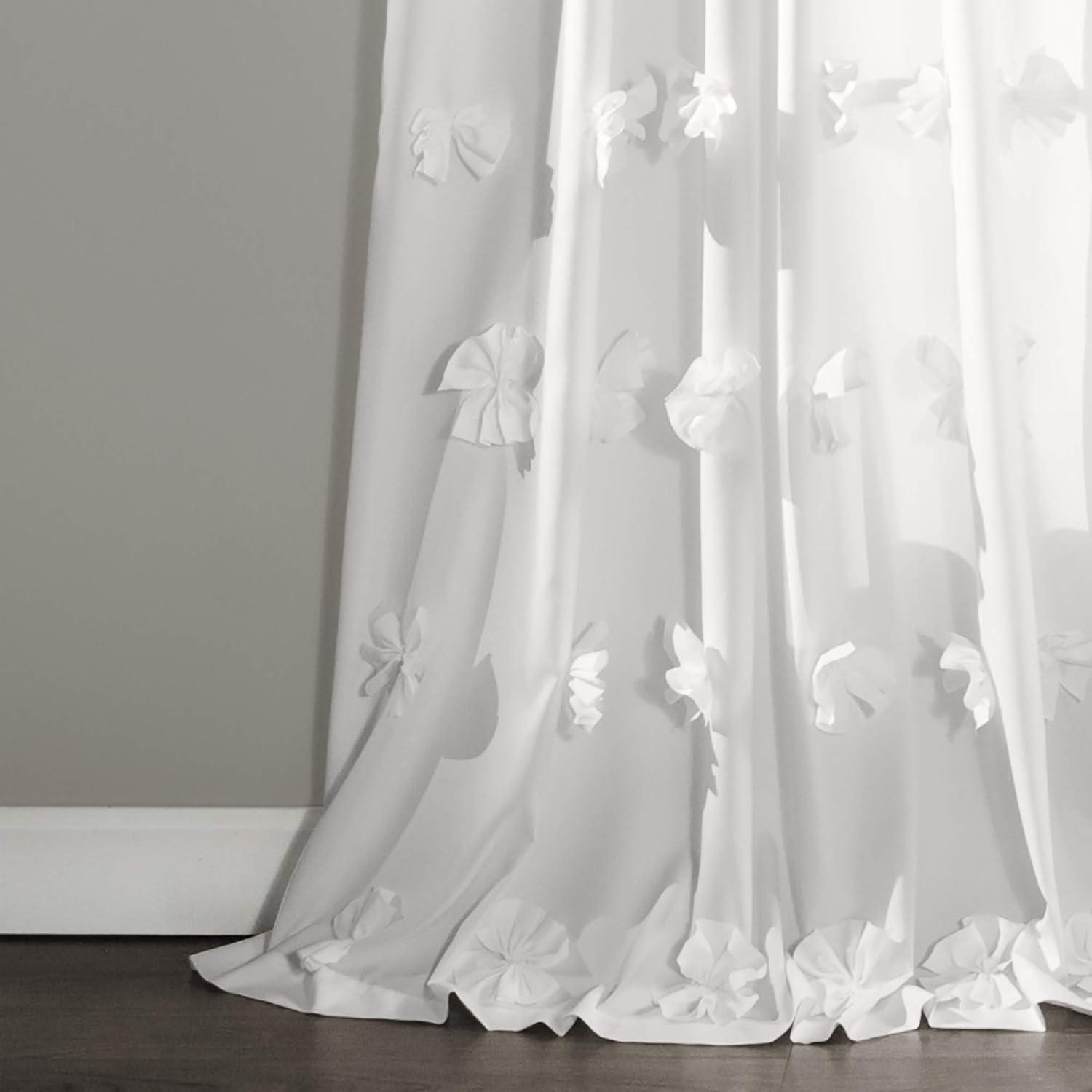 Riley Polyester Semi Sheer Curtain Panel