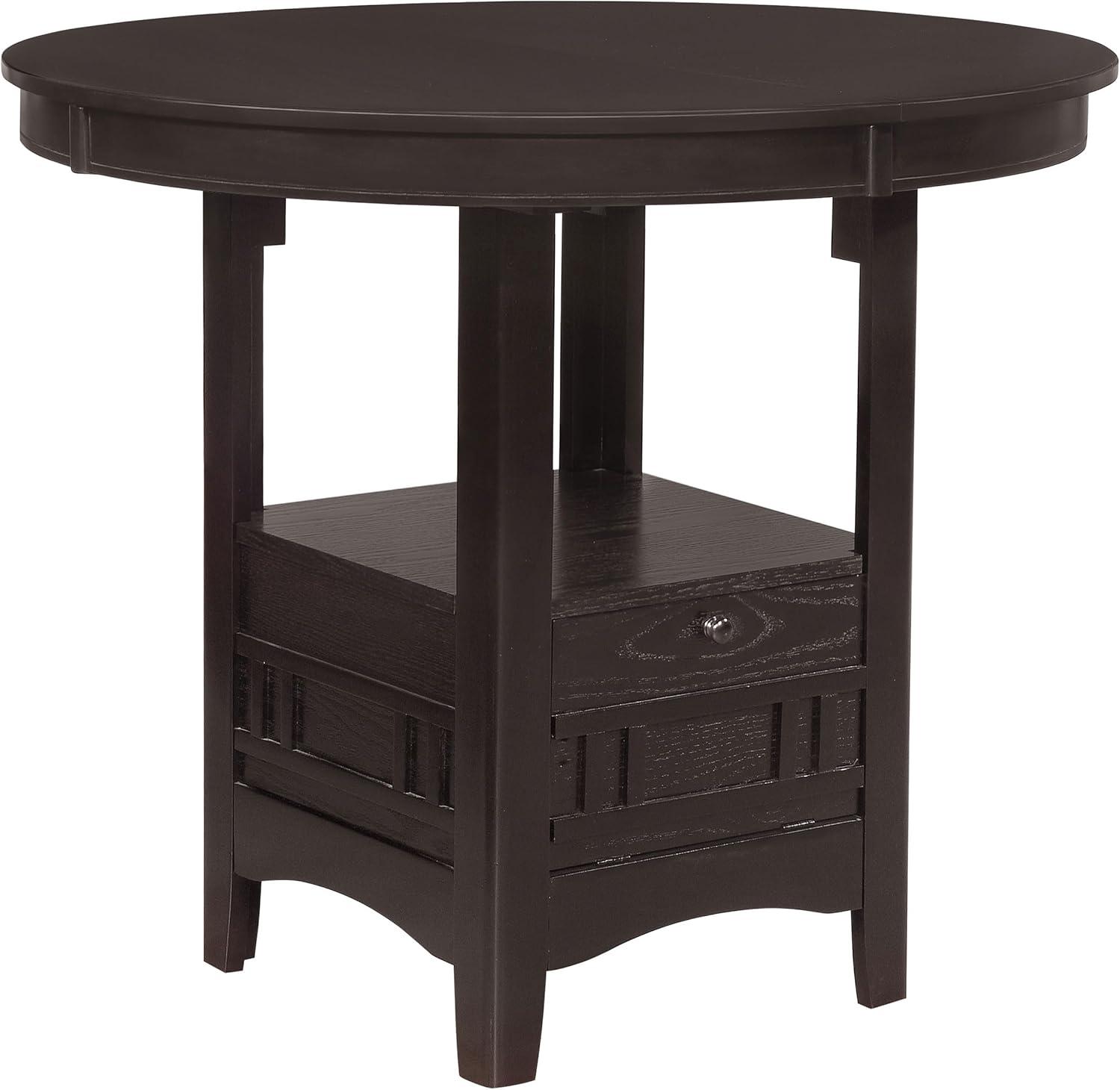 Coaster Lavon Transitional Wood Oval Counter Height Table Espresso