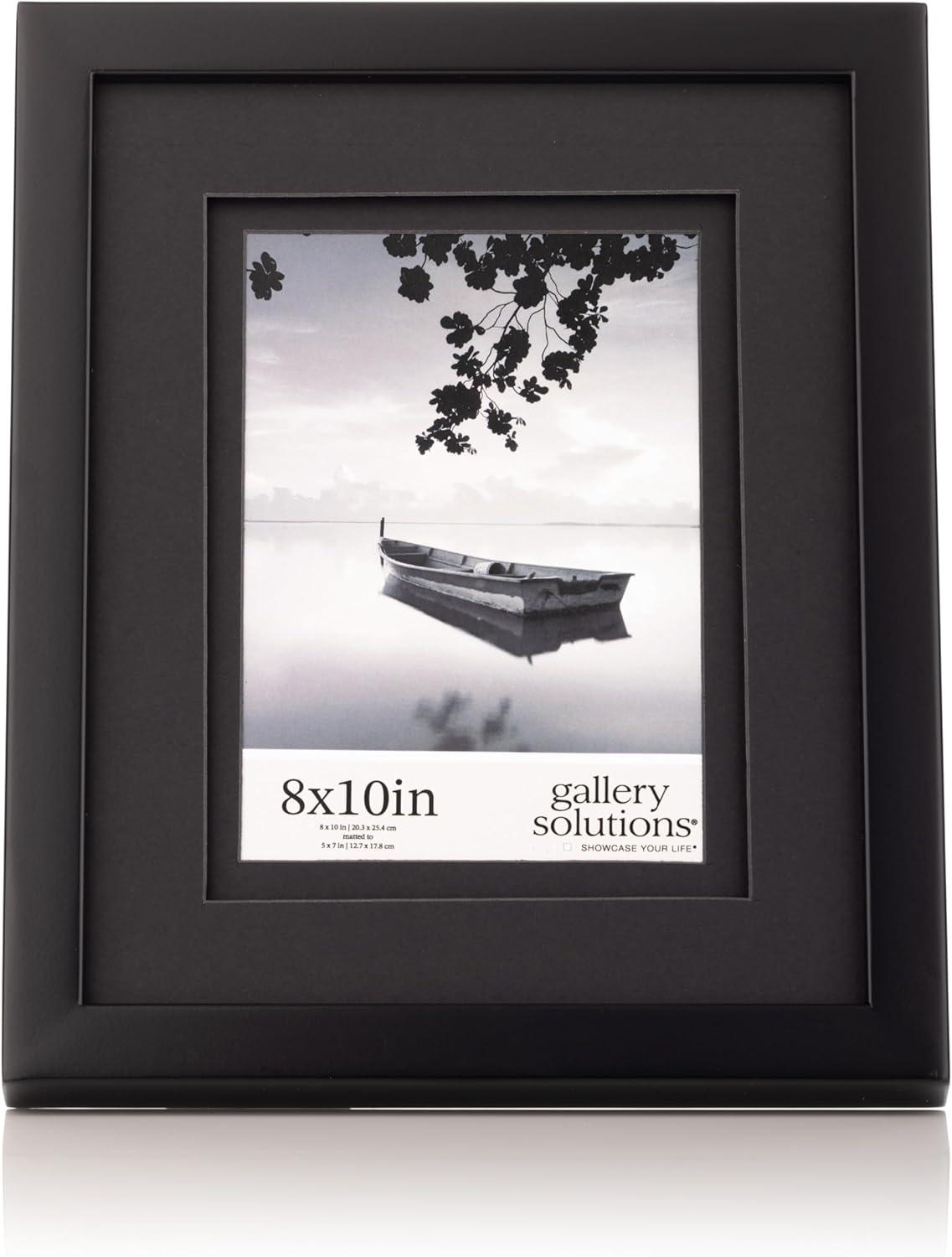 Gallery Solutions Wood Wall Frame with Double Mat Image