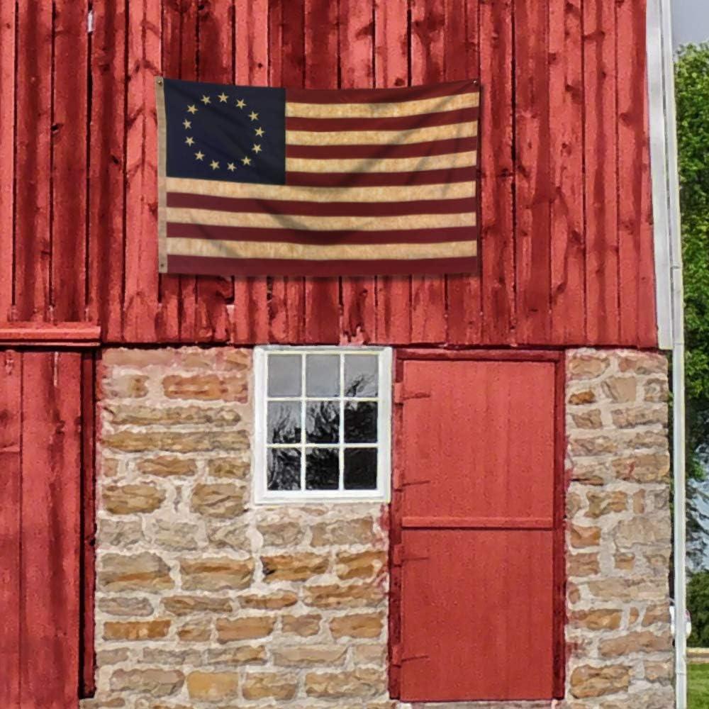 Vintage Patriotic 3x5ft Embroidered Polyester American Flag