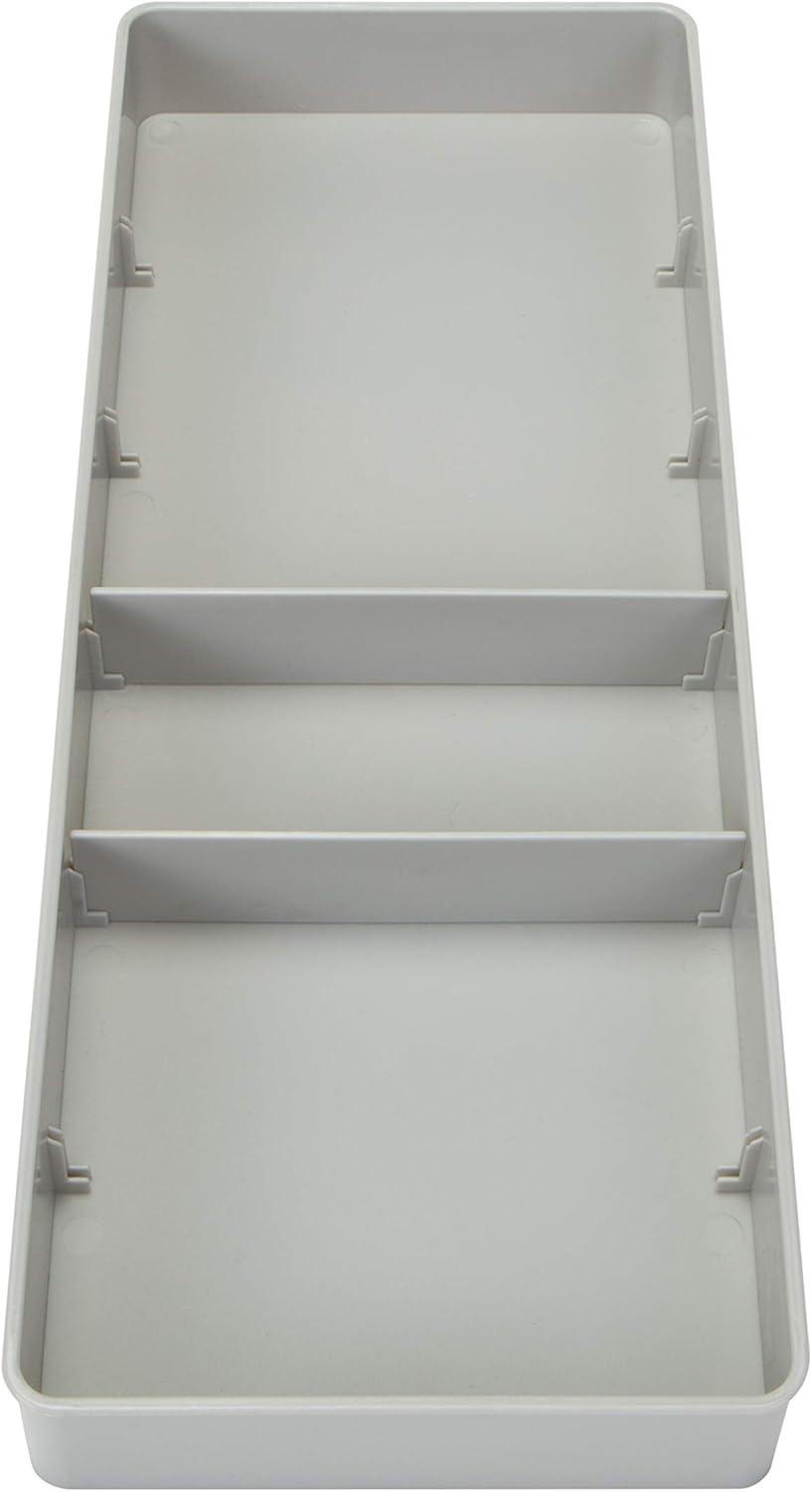 Kitchen Details Adjustable Drawer Organizer in Grey