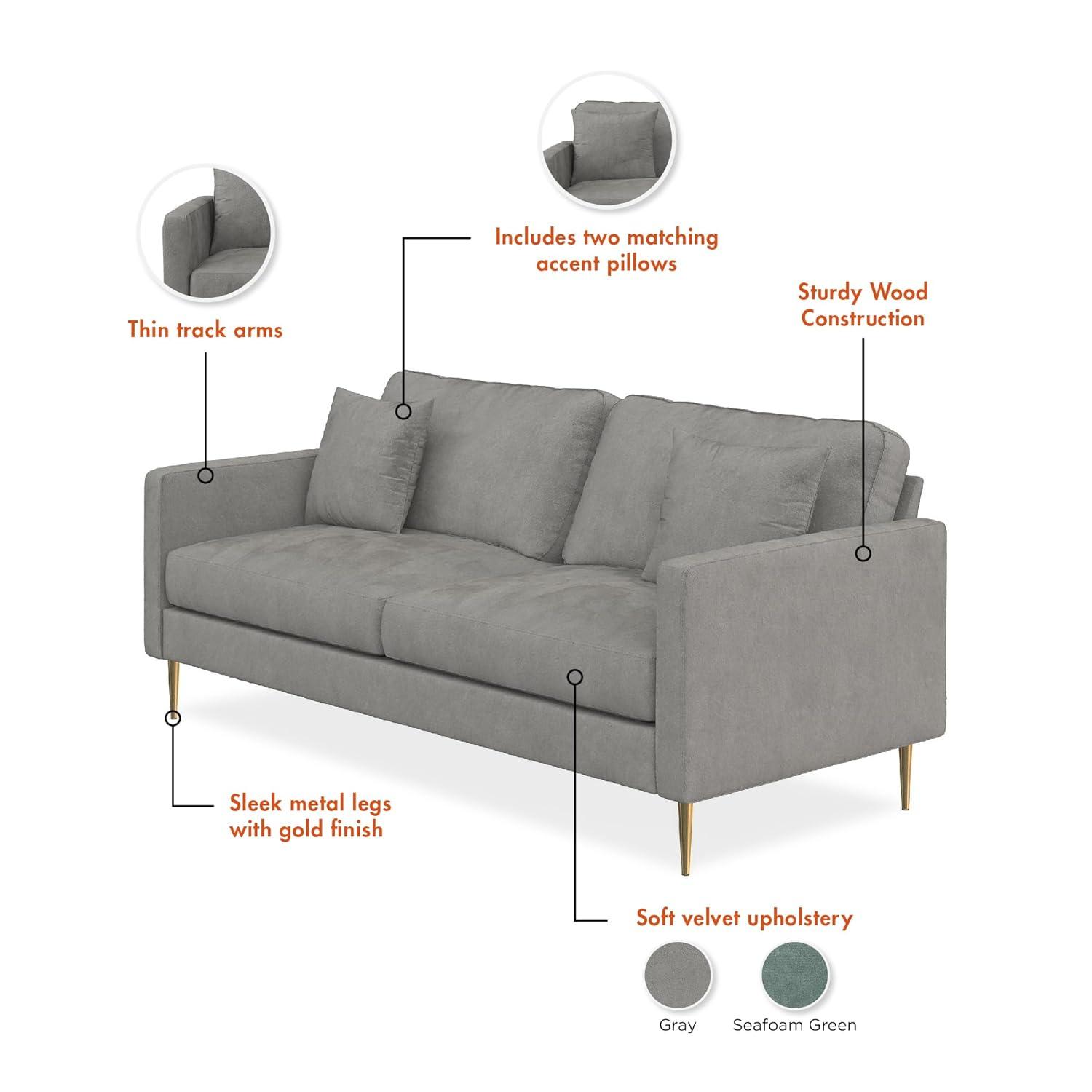 Highland 72" Square Arm Sofa
