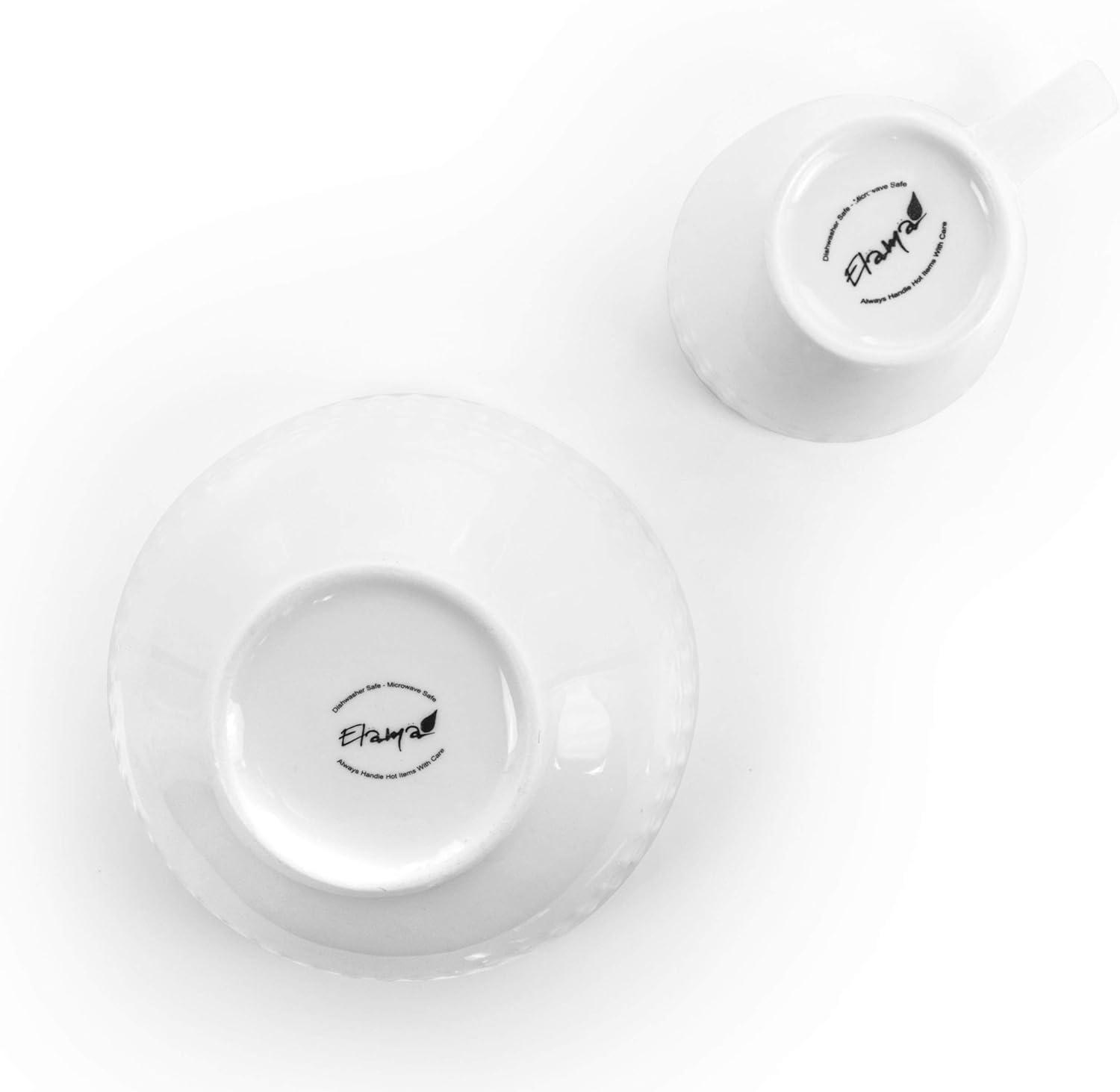 Elama Cara 16 Piece Porcelain China Dinnerware Set - Service for 4