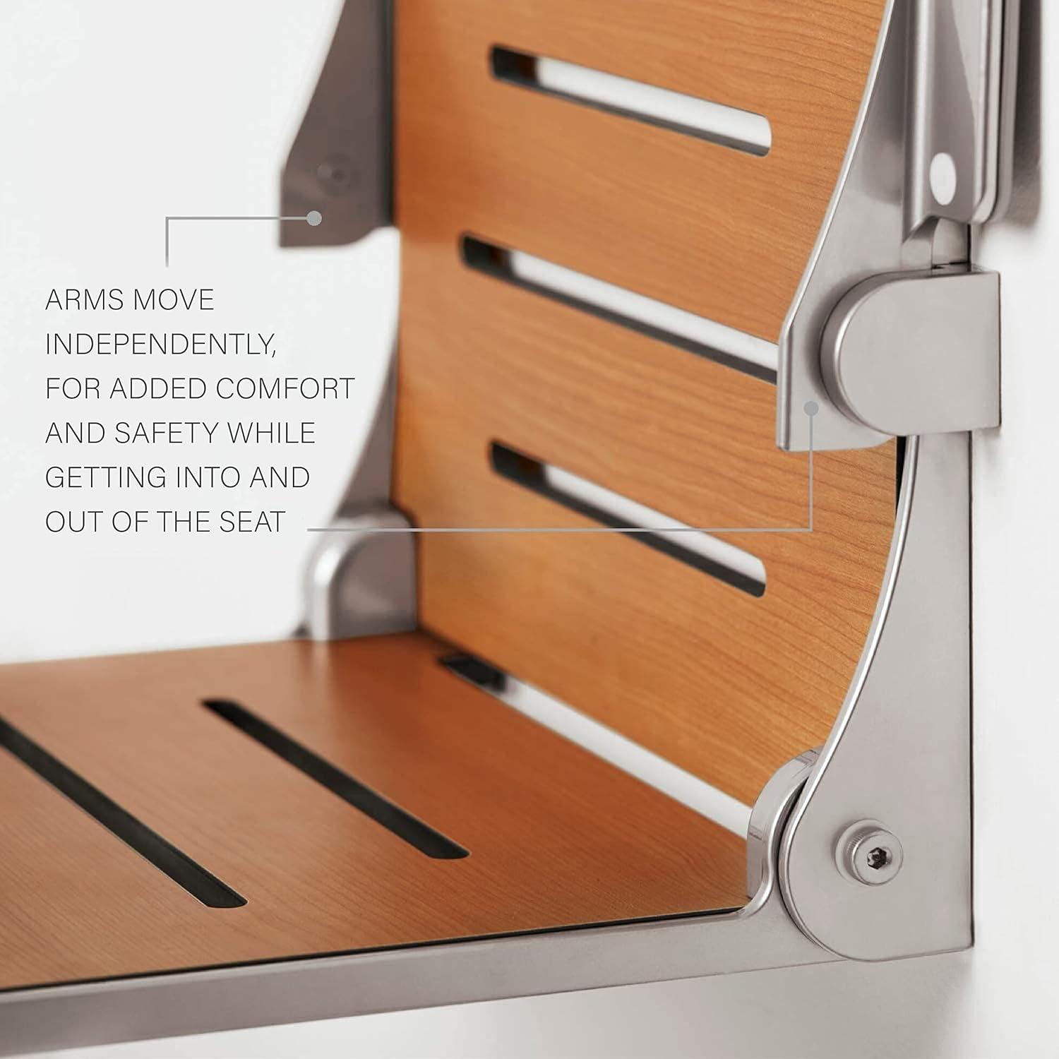 Silhouette Comfort Folding Shower Seat with Arms