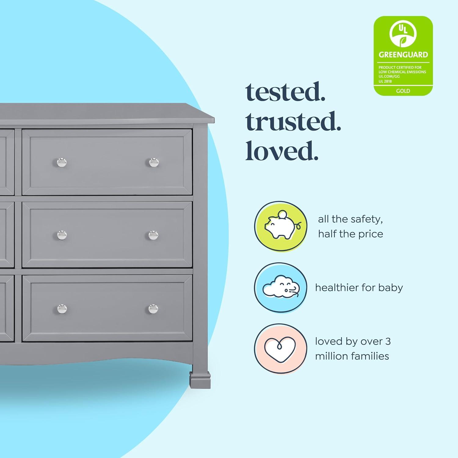 daVinci Kalani 6 Drawer 47" W Double Dresser