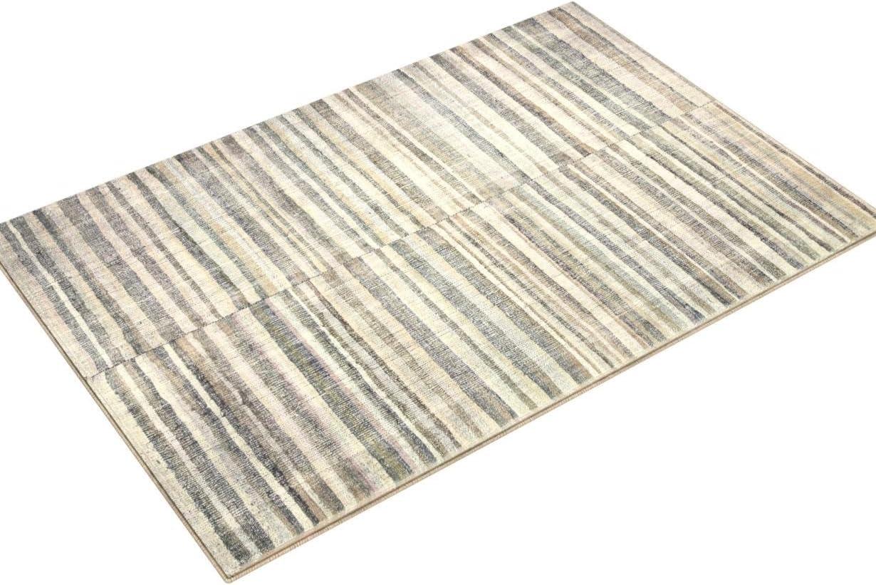 Humphrey Rug by Chris Loves Julia x Loloi - Natural and Moss / 2' x 5'