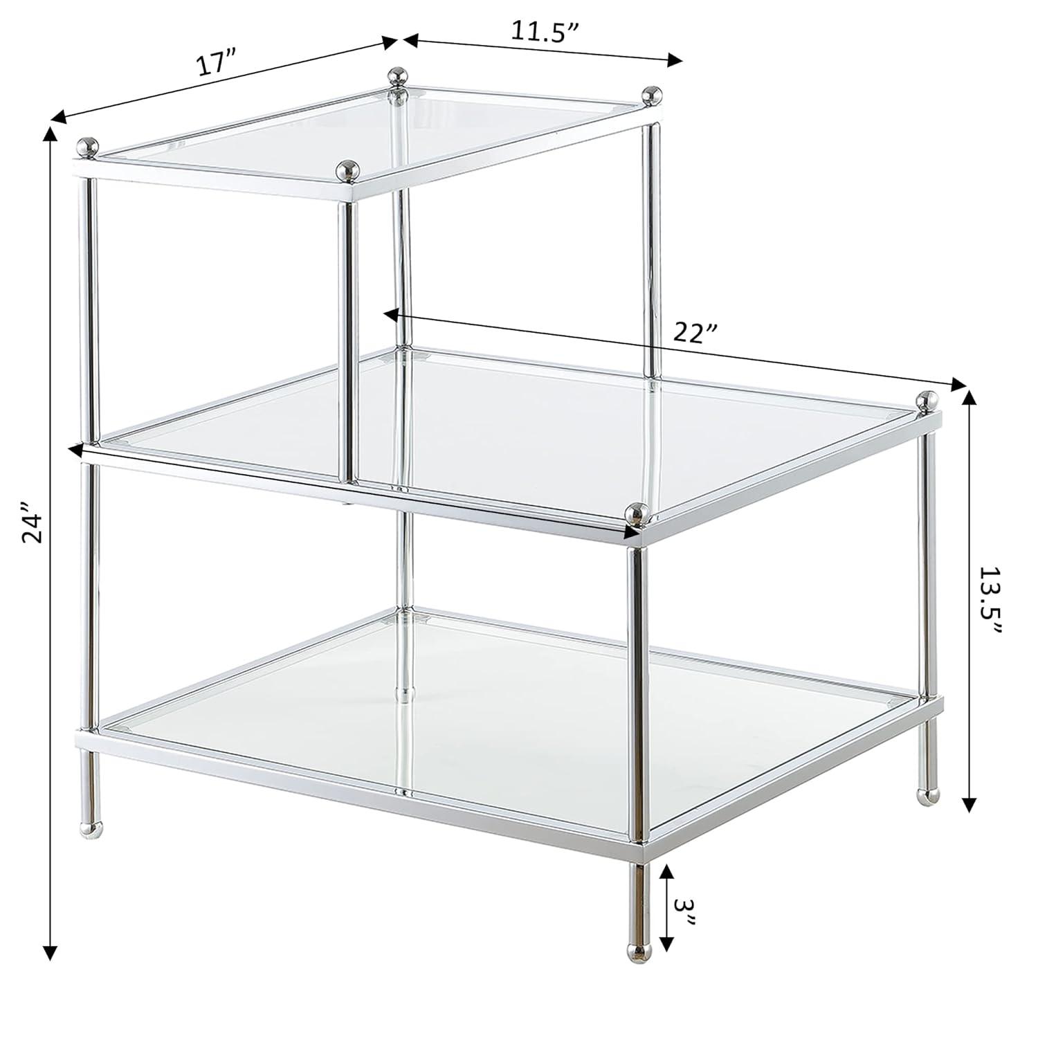 Royal Crest 3 Tier Step End Table