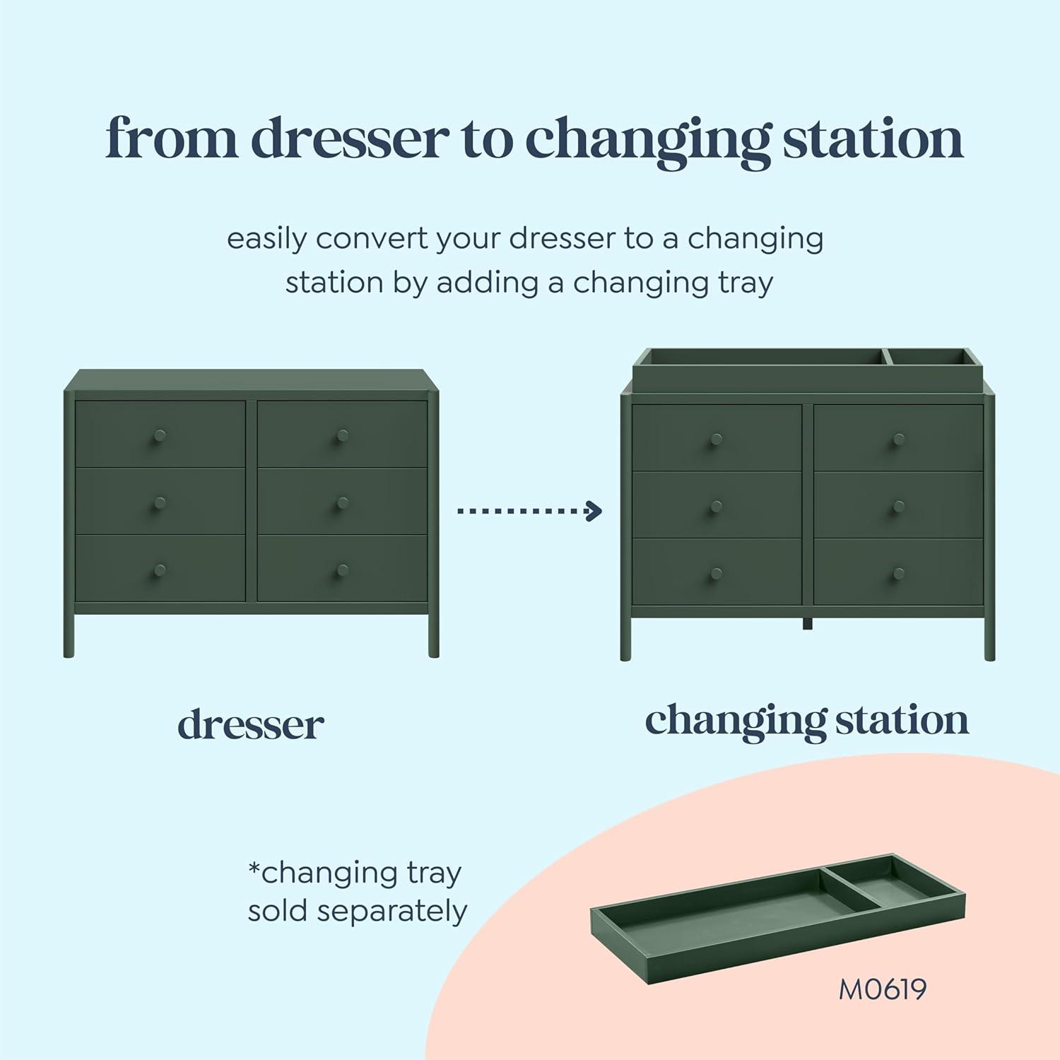 daVinci Birdie 6-Drawer Dresser