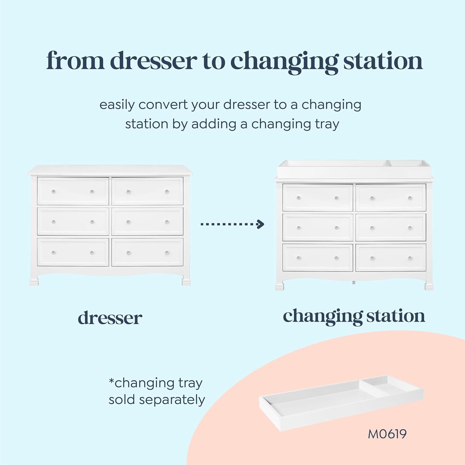Kalani 6 Drawer 47" W Double Dresser