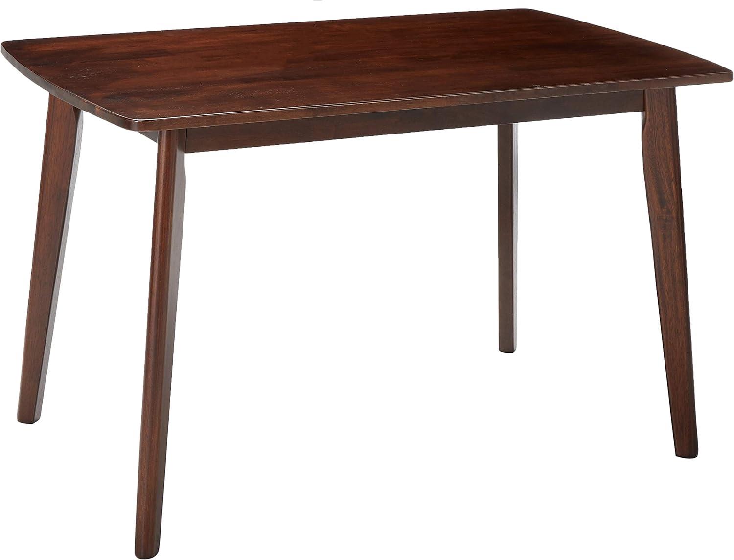 Shaye Dining Table Walnut - Winsome: Solid Wood, Tapered Legs, Contemporary Style, Seats 4