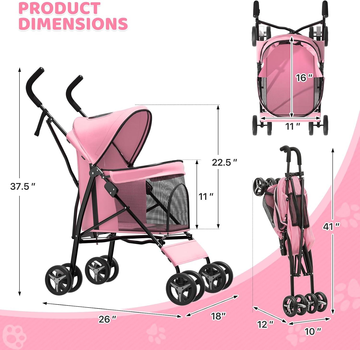 Foldable Pet Stroller