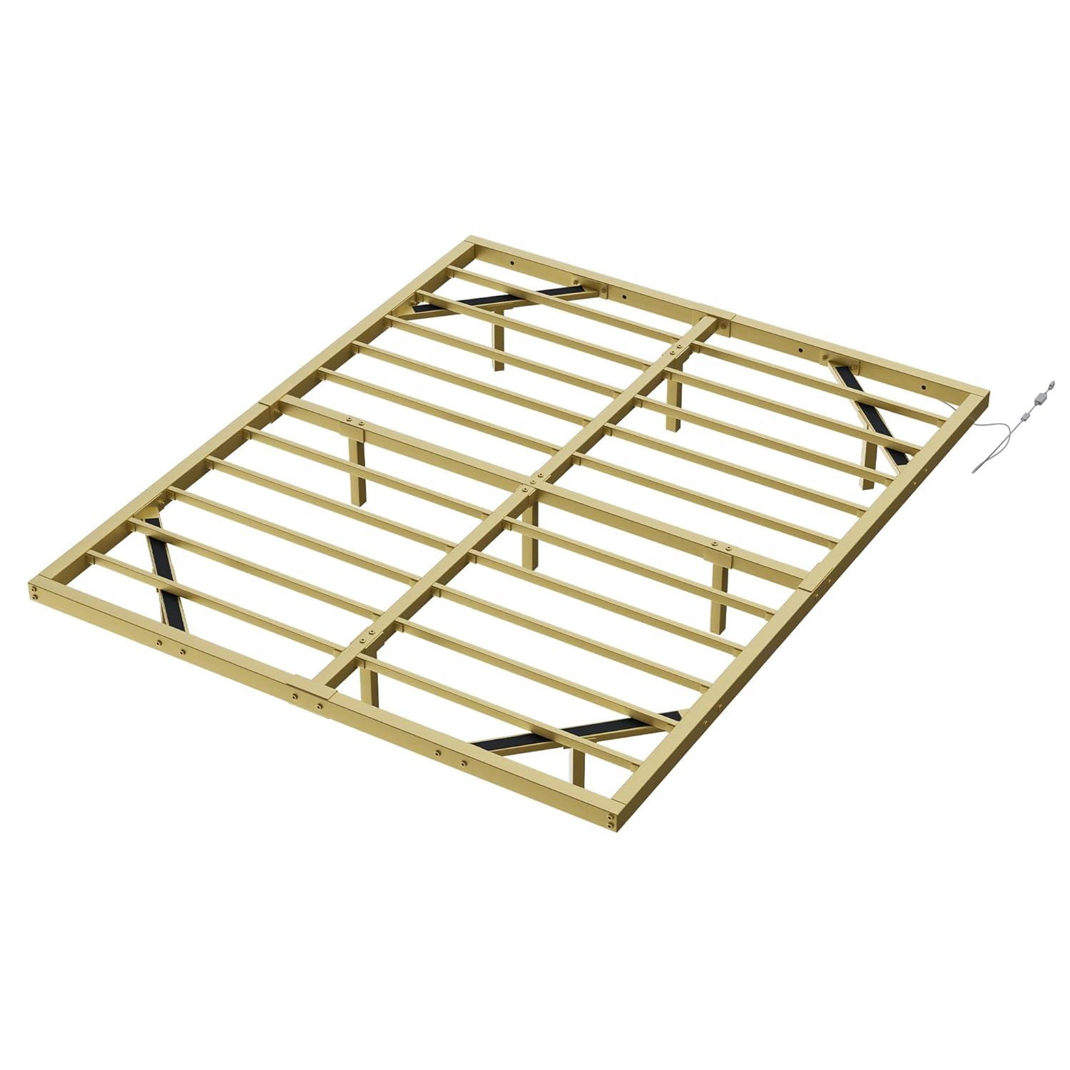 Alwyn Home Floating Bed Frame With Led Lights Metal Platform Bed, No Squeak