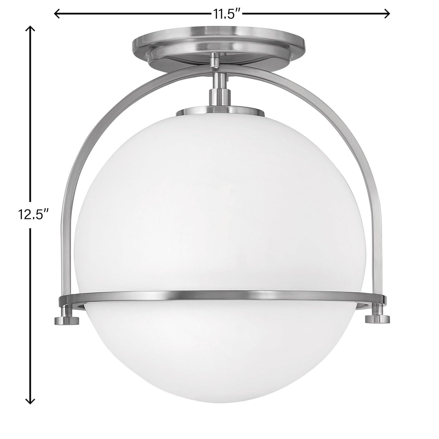 McCormick Hand Blown Glass Semi Flush Mount