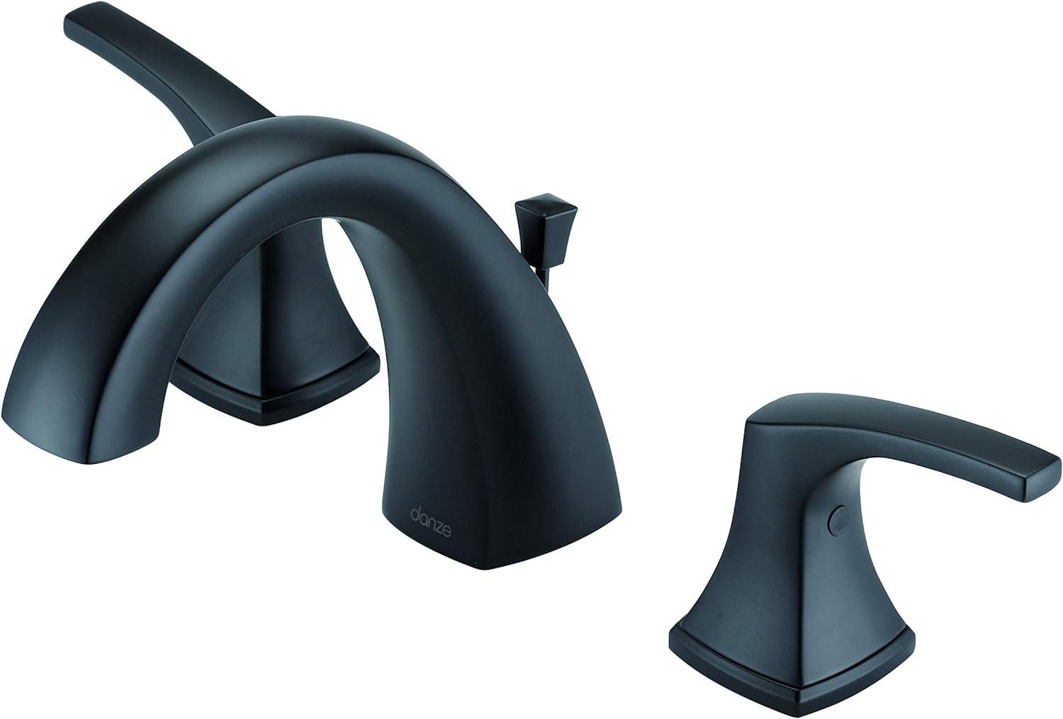 Vaughn Satin Black Stainless Steel Widespread Bathroom Faucet