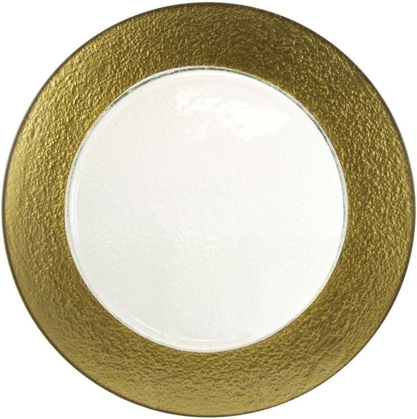 Ten Strawberry Street Colored Rim 13" Charger (Set of 6)