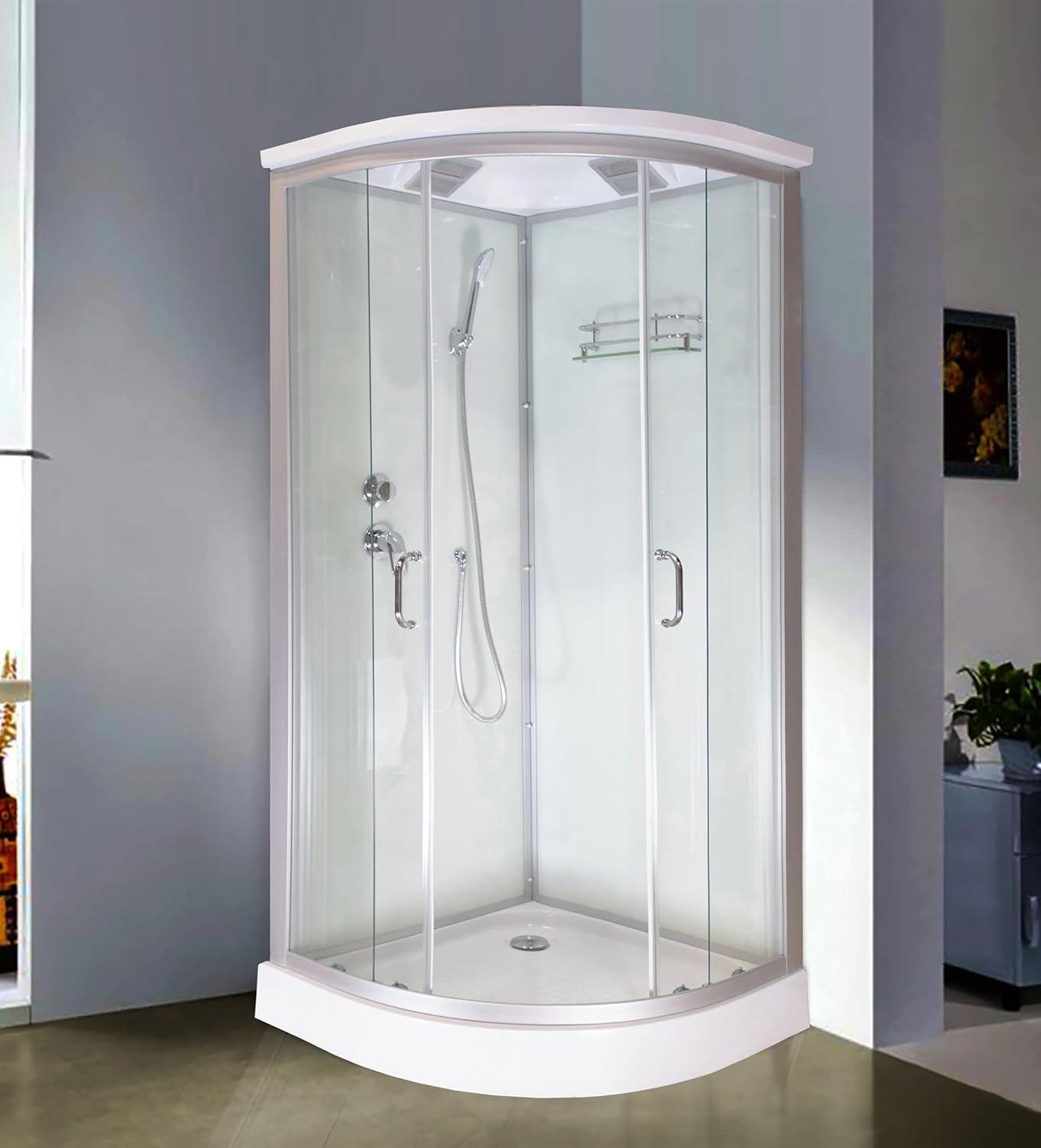 Heirloom Shower Kit S-3636 White (Left-Hand)