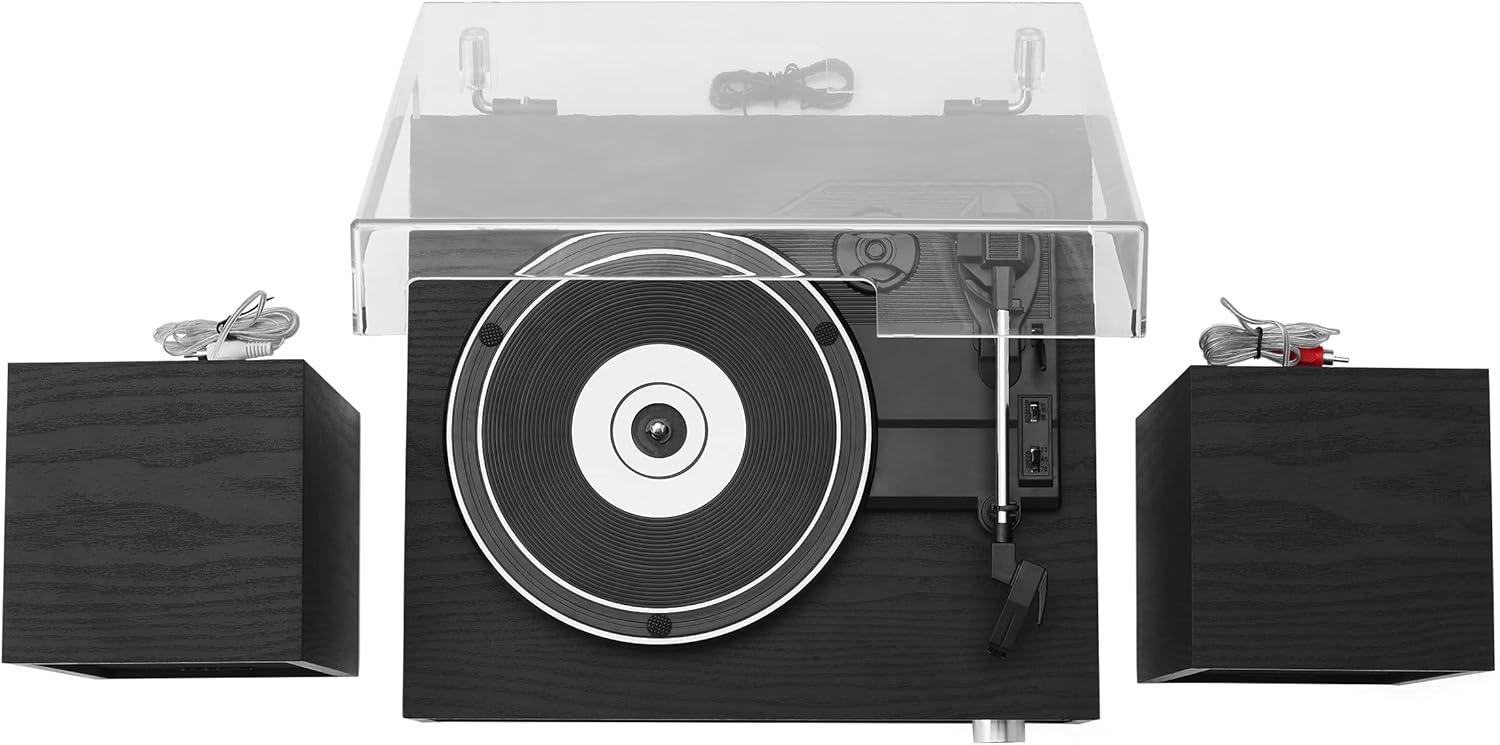 Crosley Sloane Shelf System Vinyl Record Player - Black