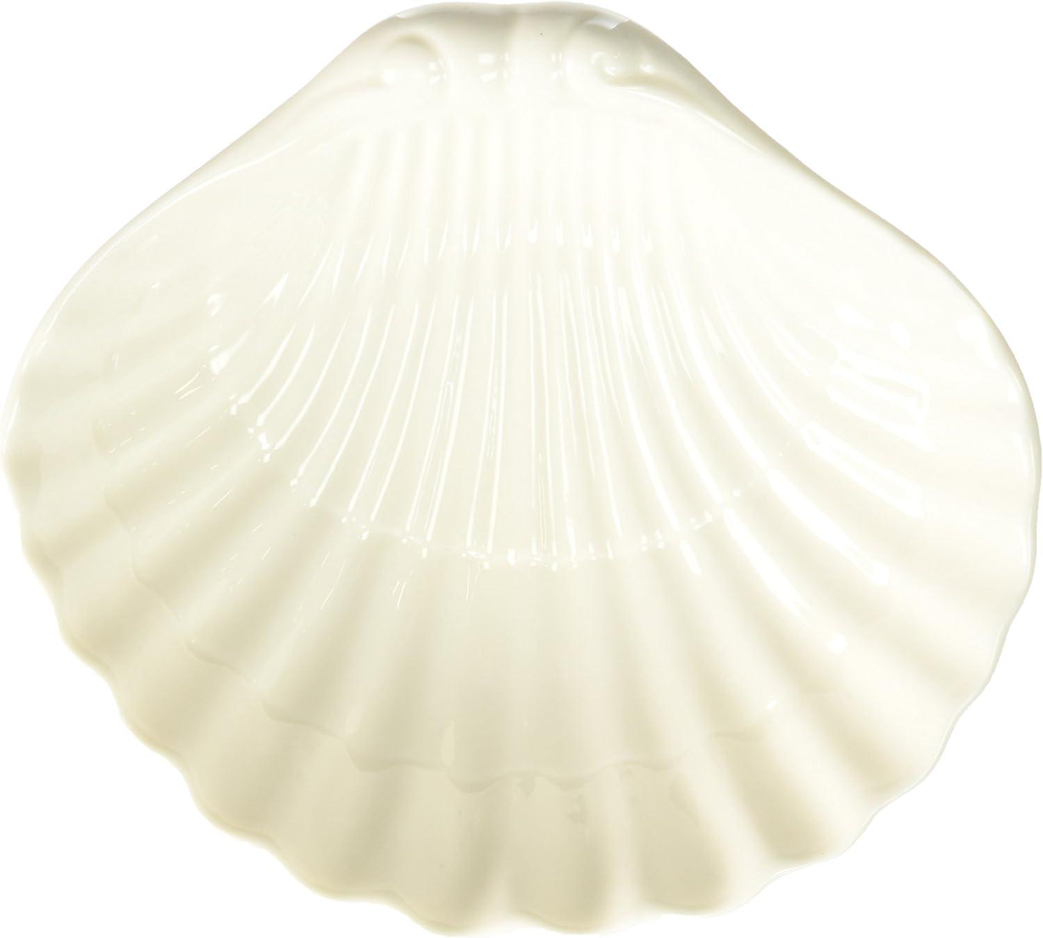 Abbott Collection Shell Soap Dish, White