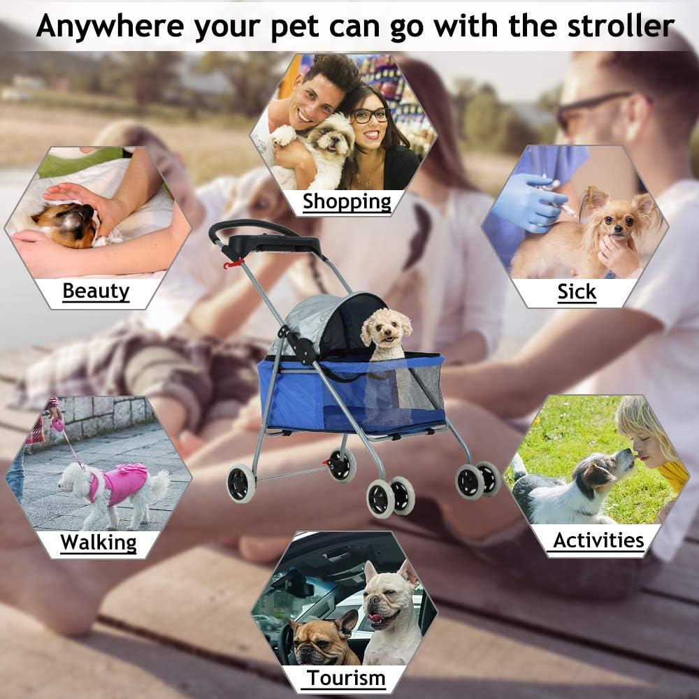 BestPet Foldable Pet Jogger Stroller