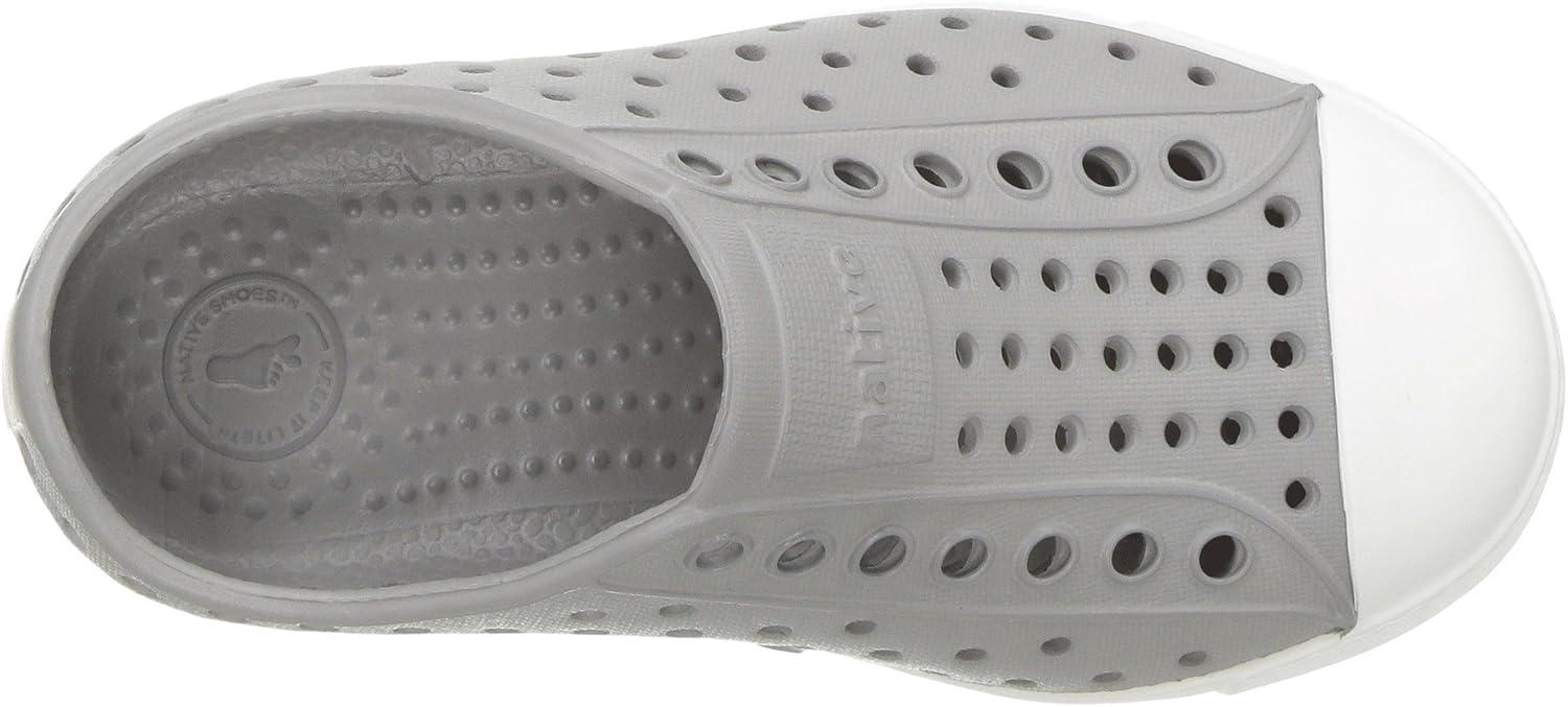 Toddler Boys' Gray and White EVA Slip-On Shoes