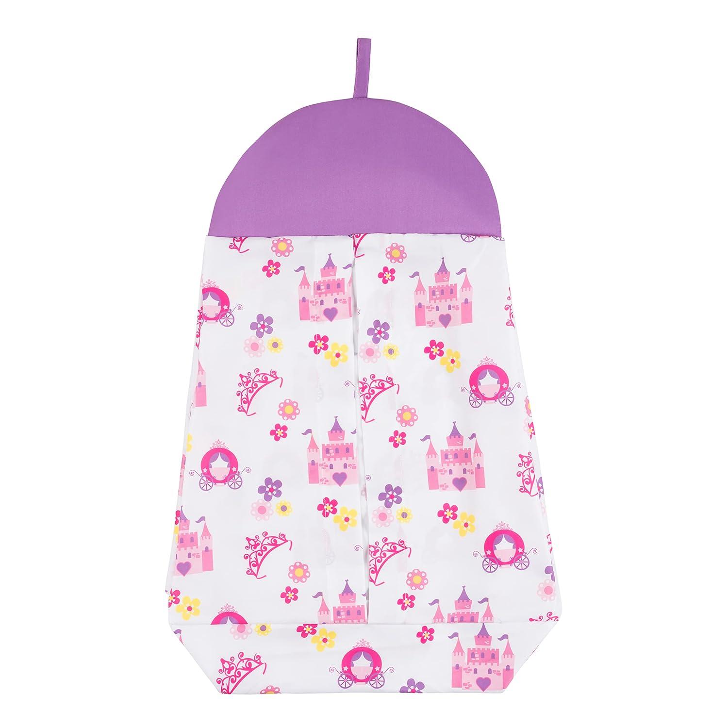 Everyday Kids 3 Piece Girls Crib Bedding Set -Princess Storyland