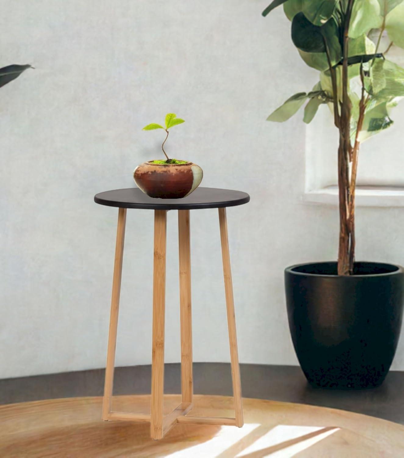 Black Tall Display Table