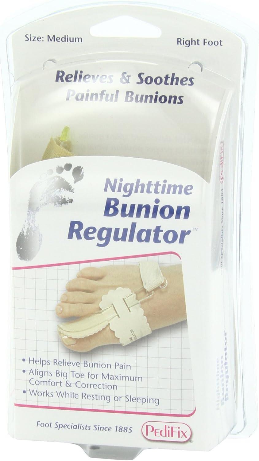 PediFix Nighttime Bunion Regulator, Right Foot, Medium