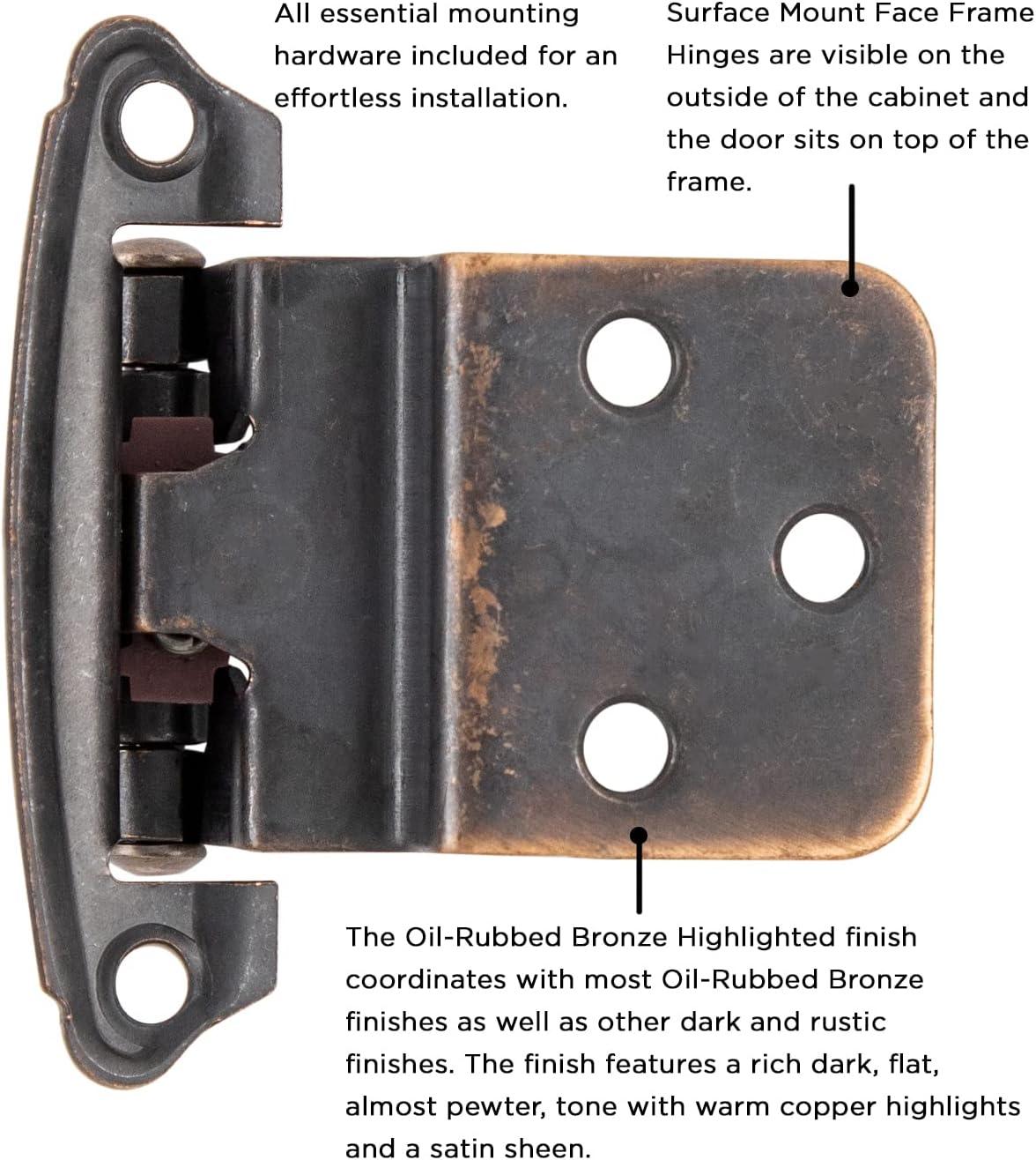 Self-Closing Single Overlay Hinge