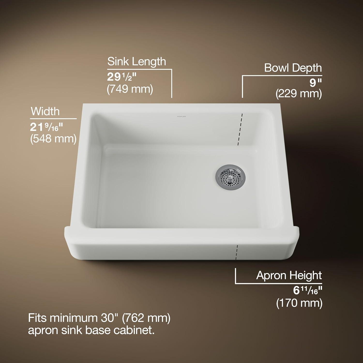 Whitehaven® 30" L x 22" W Farmhouse Kitchen Sink
