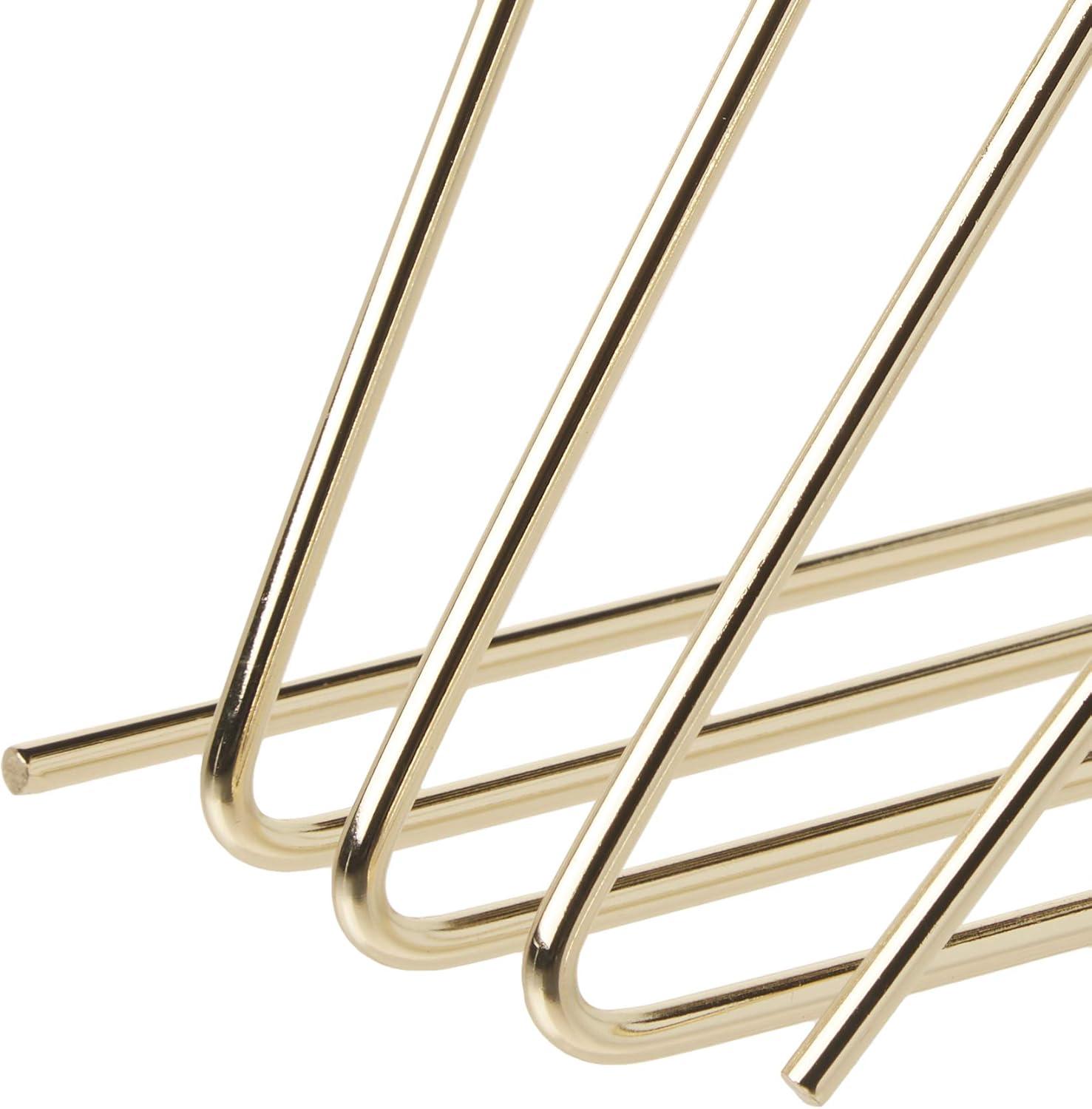 U Brands Clasificador de Letras de Escritorio Alambre de Metal, Dorado