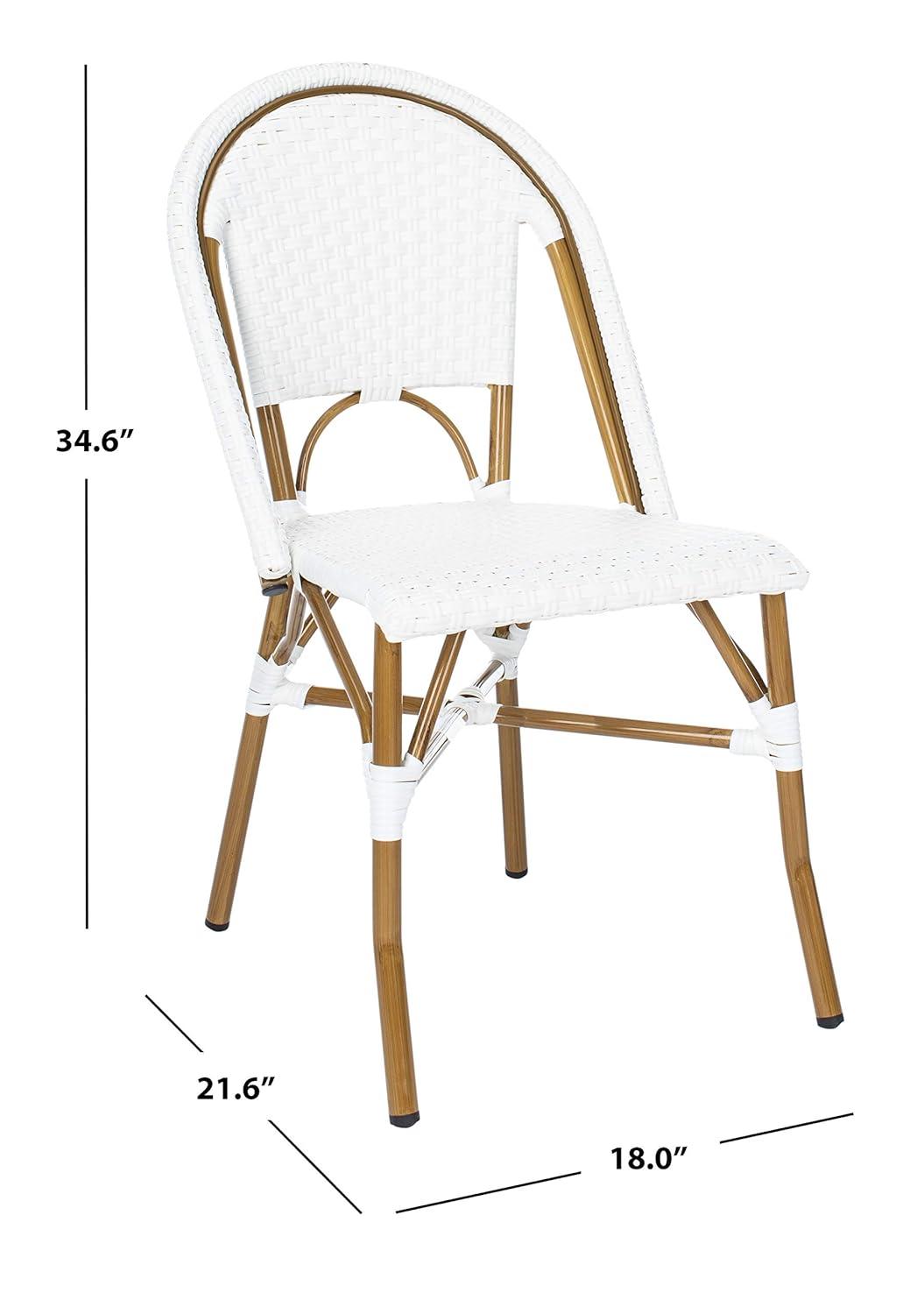 Salcha Side Chair (Set Of 2) - Indoor/Outdoor - FOX5210 - White - Safavieh