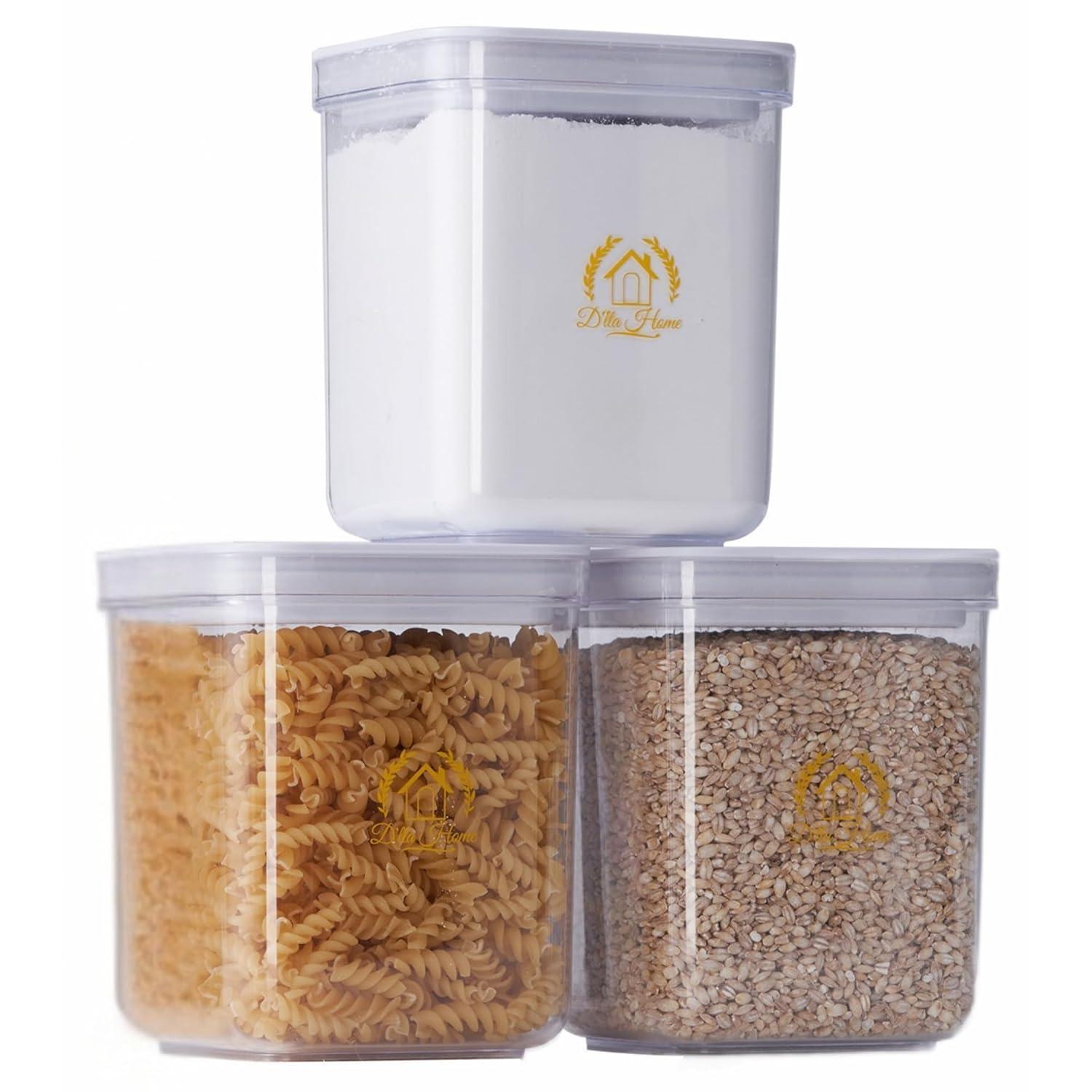 Airtight Food Storage Containers 3 set Sealed Food Storage Containers With Lids Kitchen Dry Goods Leak Proof Storage Containers Air Tight Pantry Storage Containers Canisters Sets