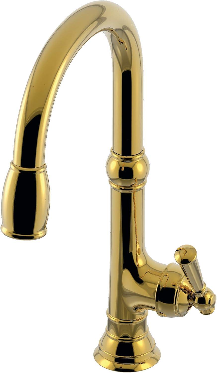 Forever Brass Victorian Style Pull Down Kitchen Faucet