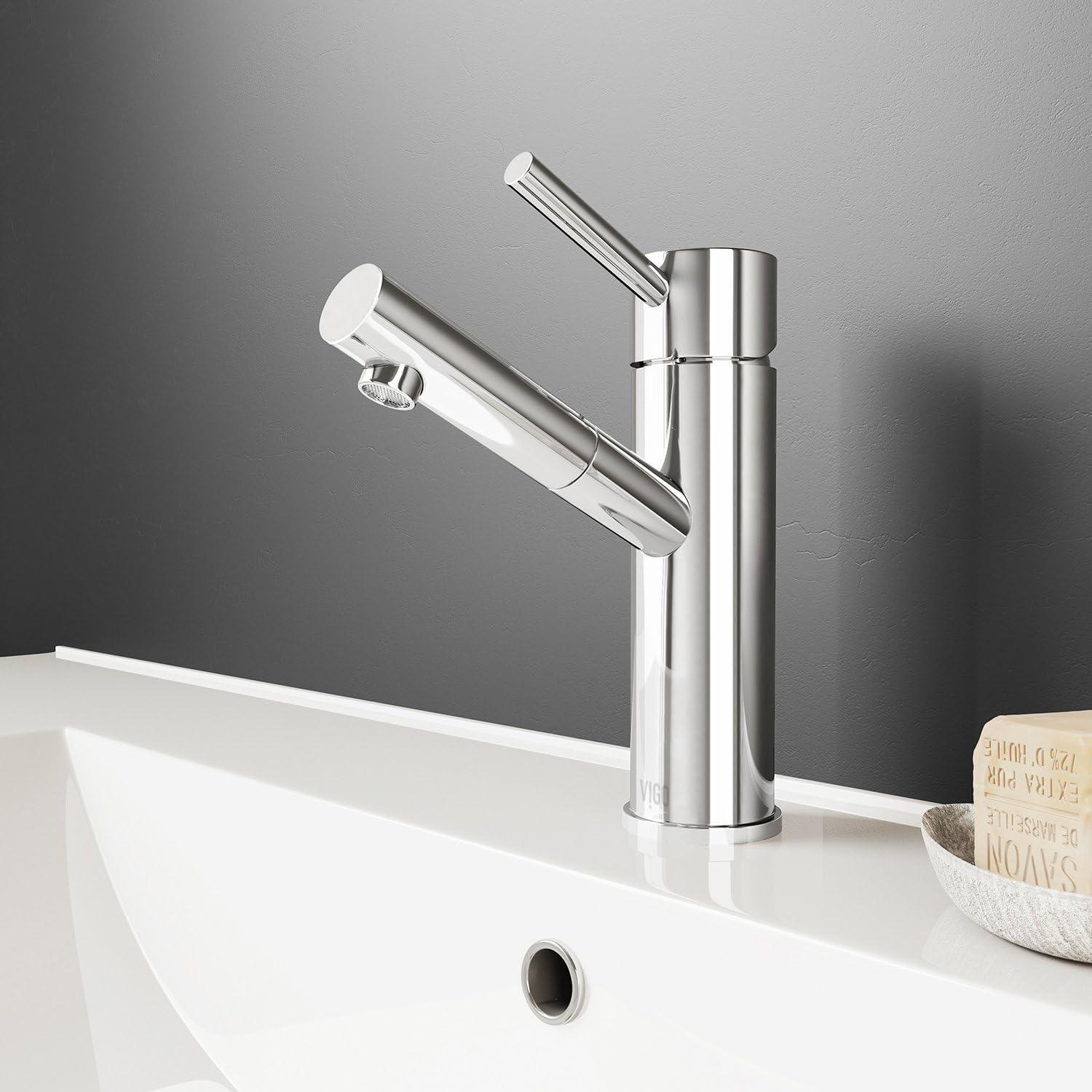 Noma 8" H Single Handle Single Hole Bathroom Faucet