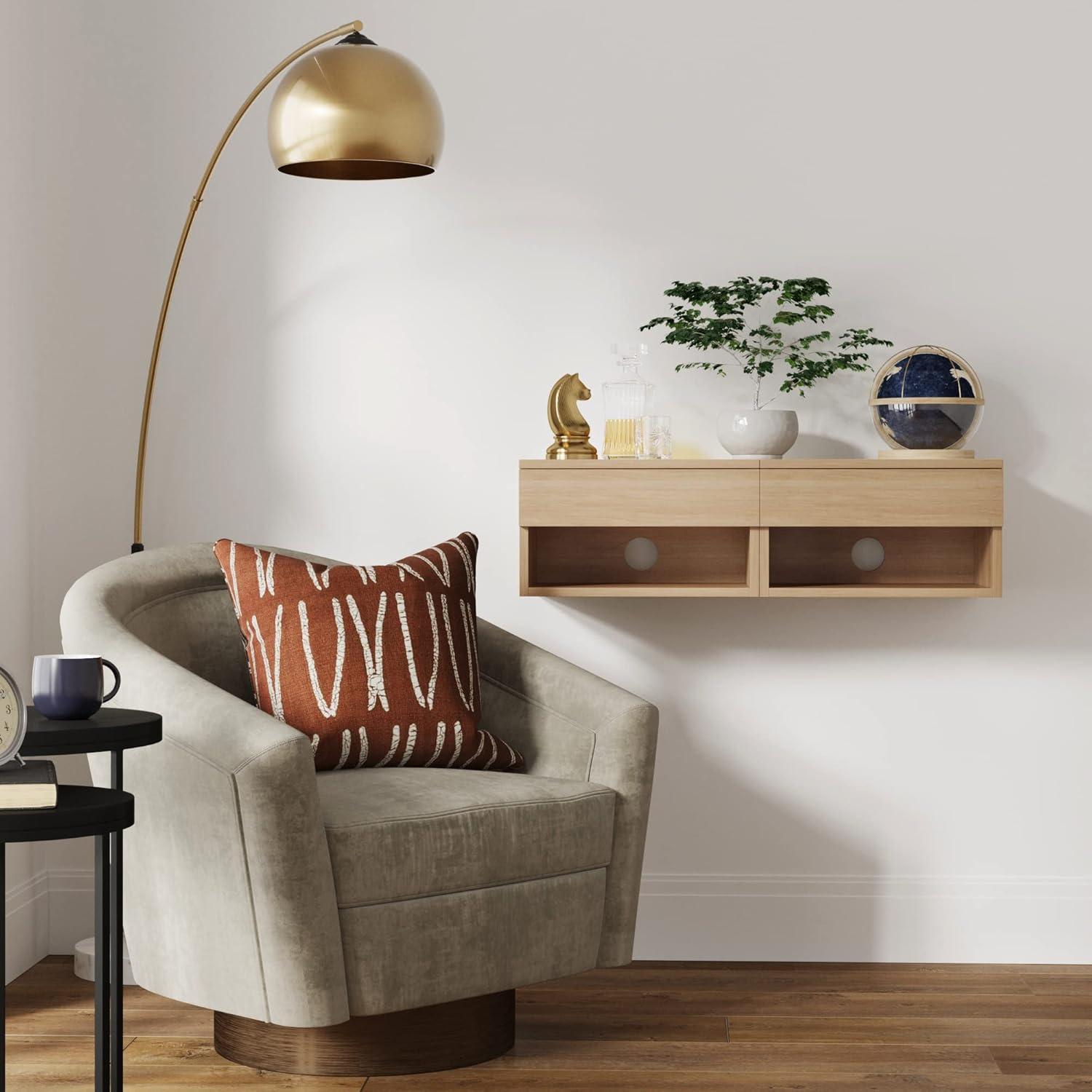 Nathan James Beacon Rustic Nightstand (Set of 2)