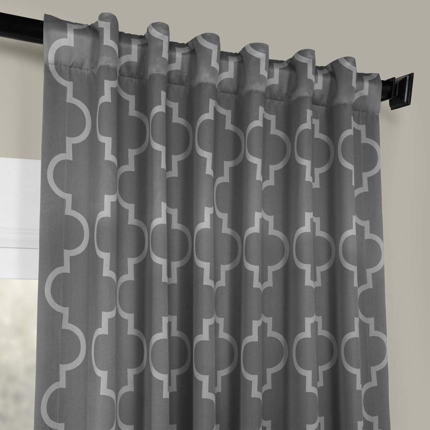 Roth Room Modern Chic Trellis Darkening Curtains for Bedroom - Living RoomSingle Panel