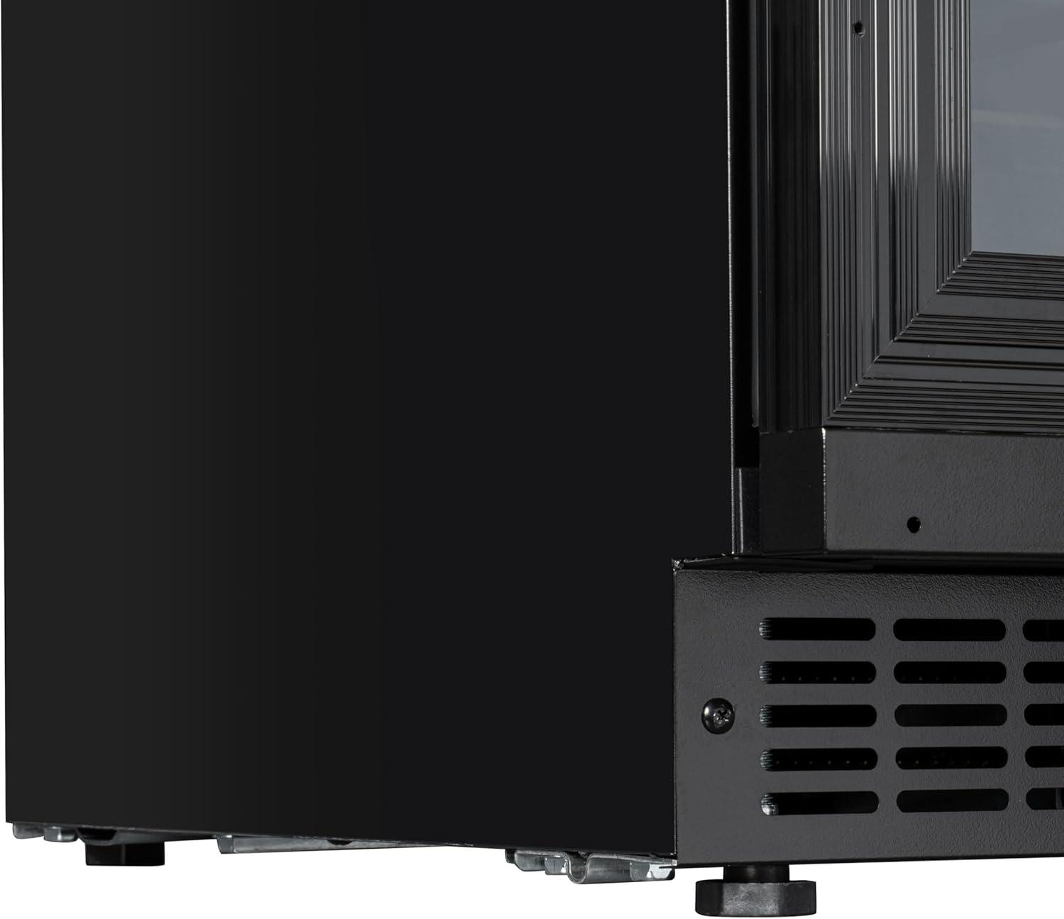 KoolMore KoolMore Reserve 15 in. Under-Counter Panel Ready Dual Zone 23 Bottle Wine Cooler Shelves