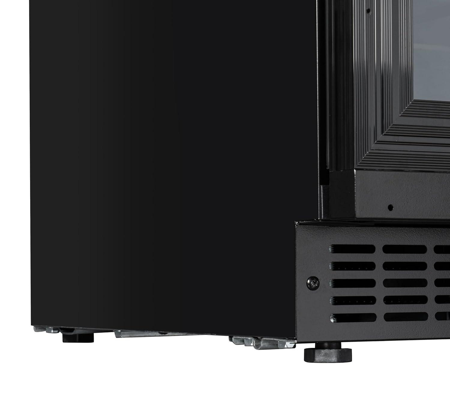 KoolMore KoolMore Reserve 15 in. Under-Counter Panel Ready Dual Zone 23 Bottle Wine Cooler Shelves